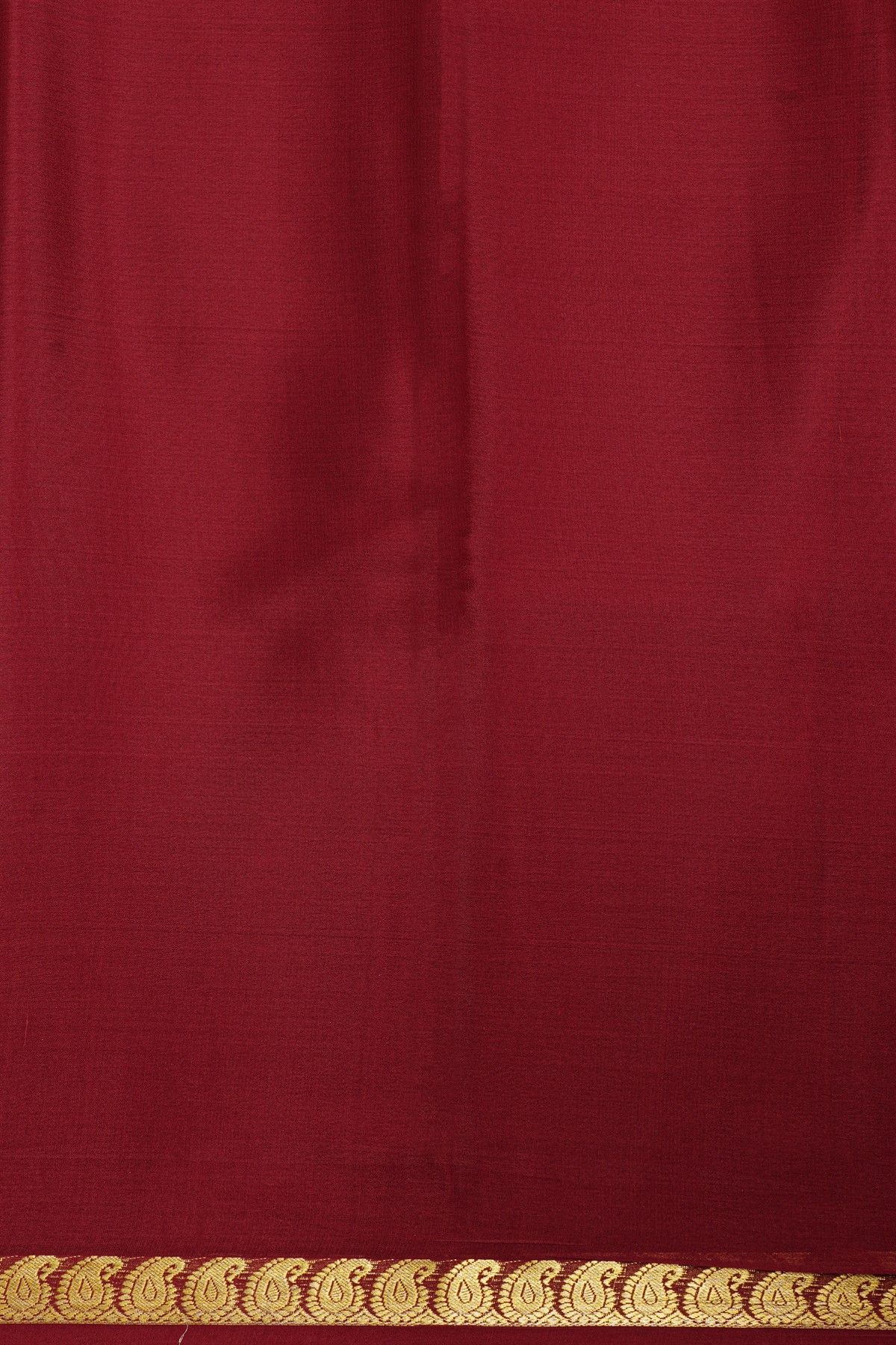 Mysore Crepe Maroon Saree