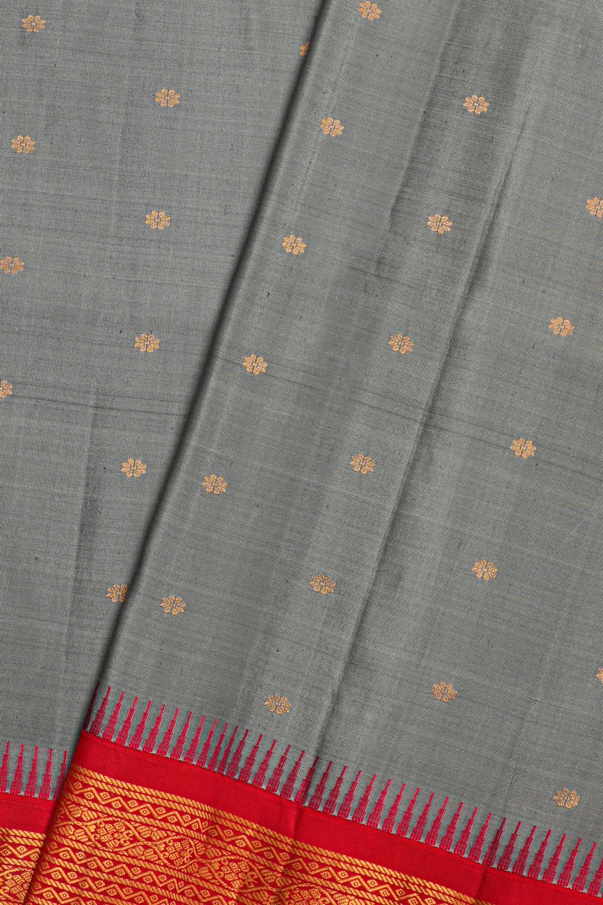 Gadwal Silk Grey Saree