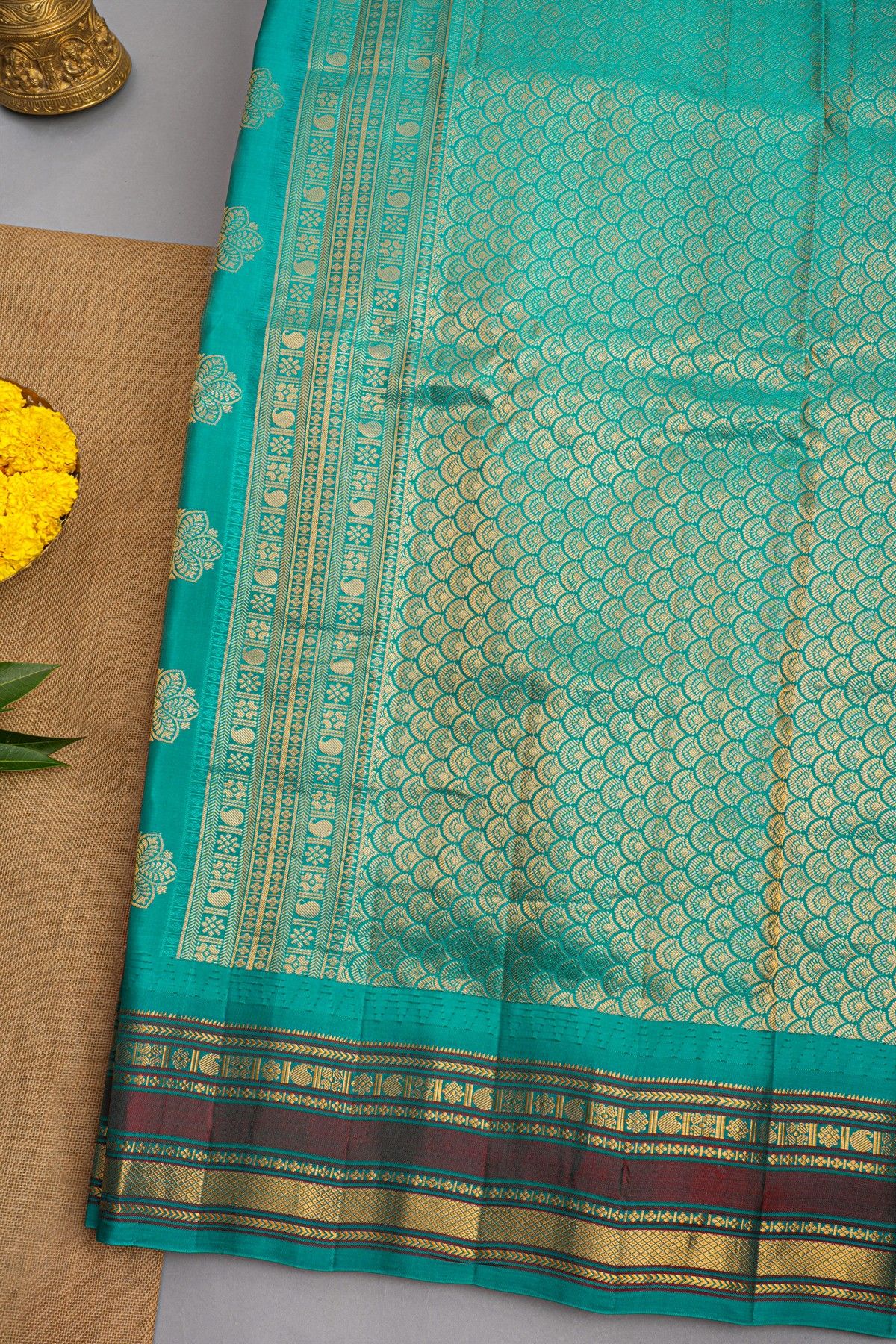 Gadwal Silk Pink Saree