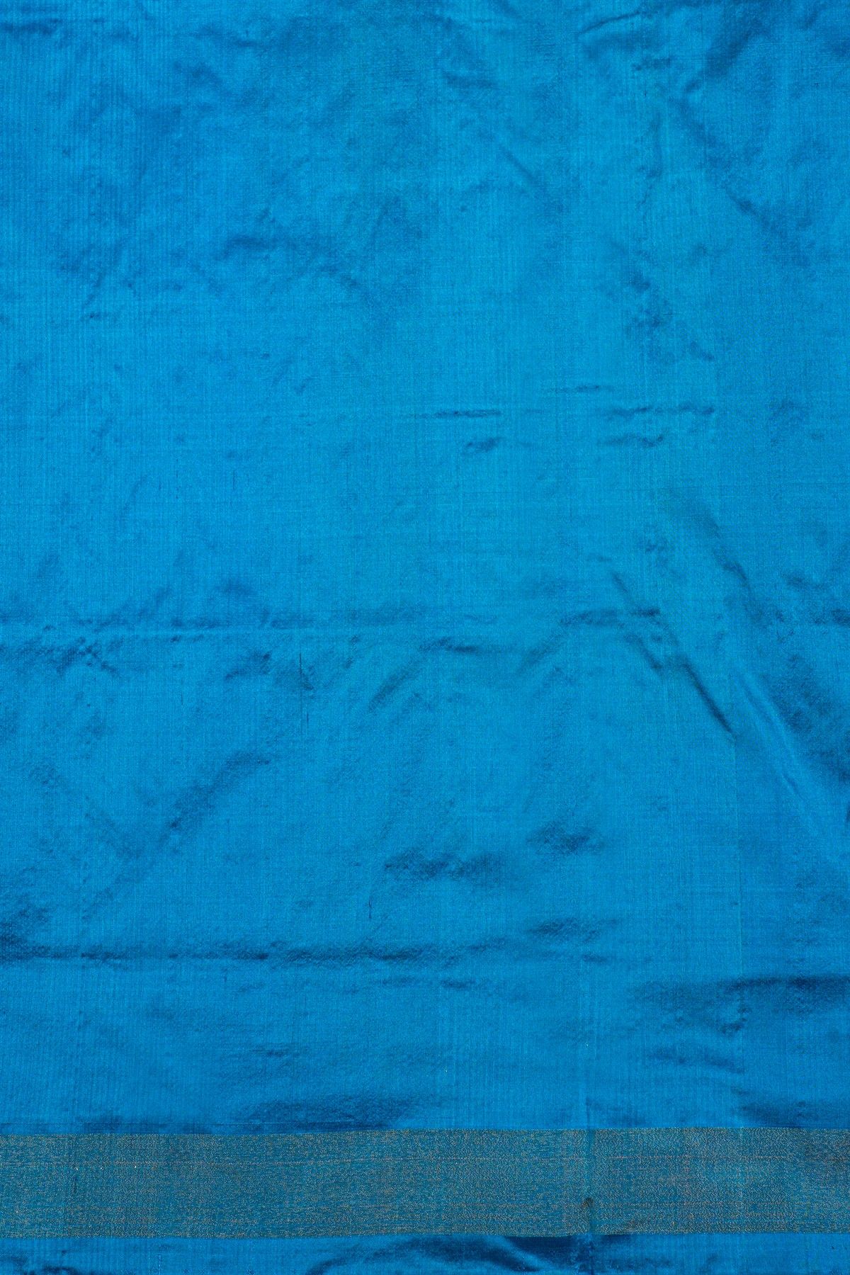 Ikat Silk Yellow Saree