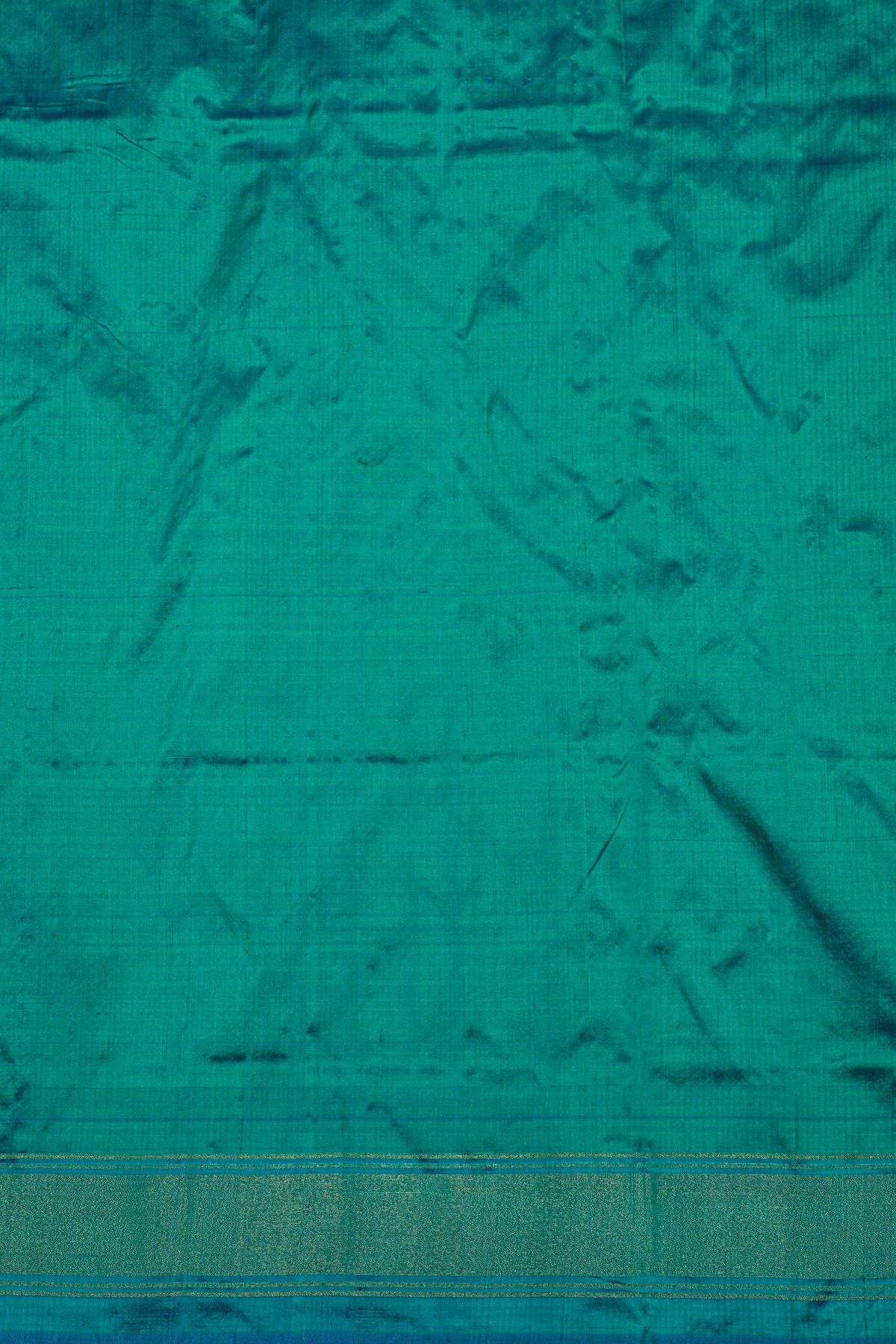 Ikat Silk Sea Green Saree