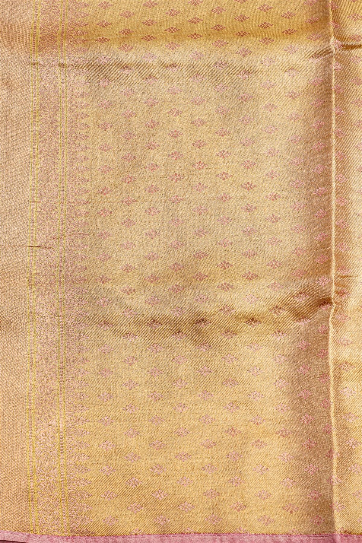 Fancy Tissue Cream Saree