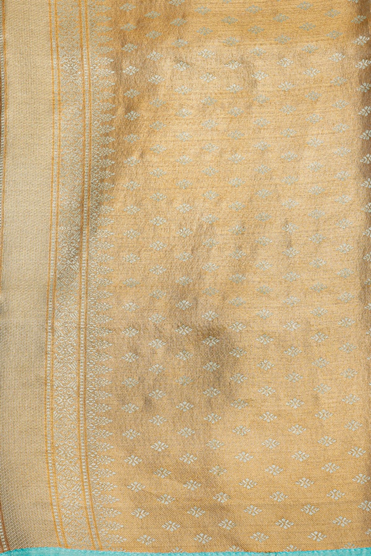 Fancy Tissue Cream Saree