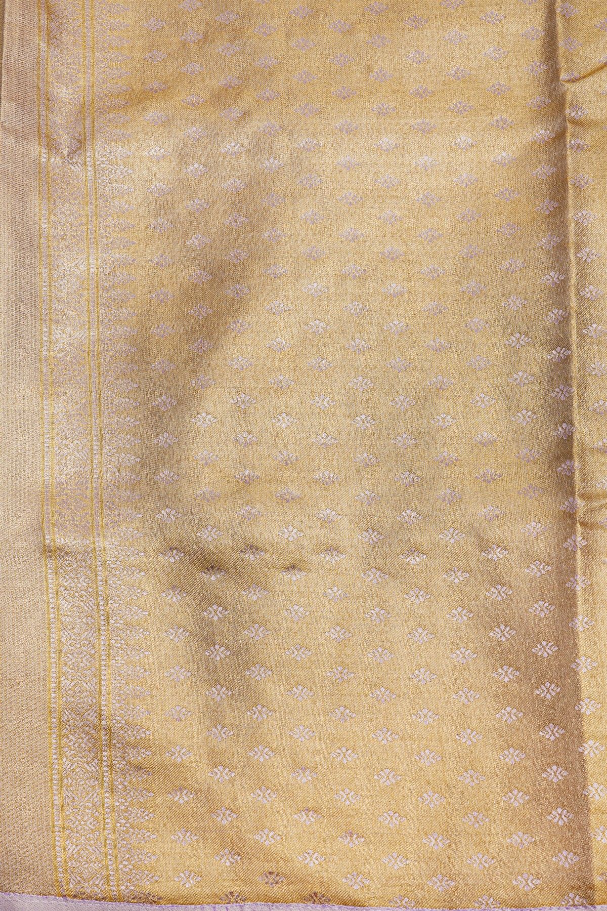 Fancy Tissue Cream Saree