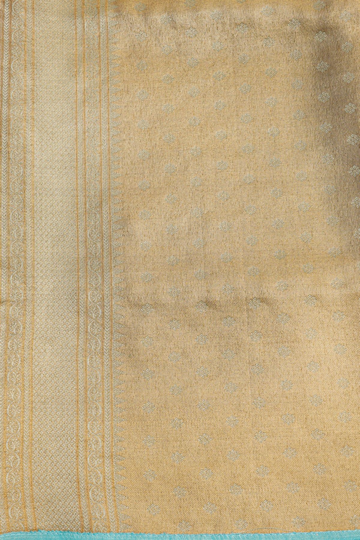 Fancy Tissue Cream Saree