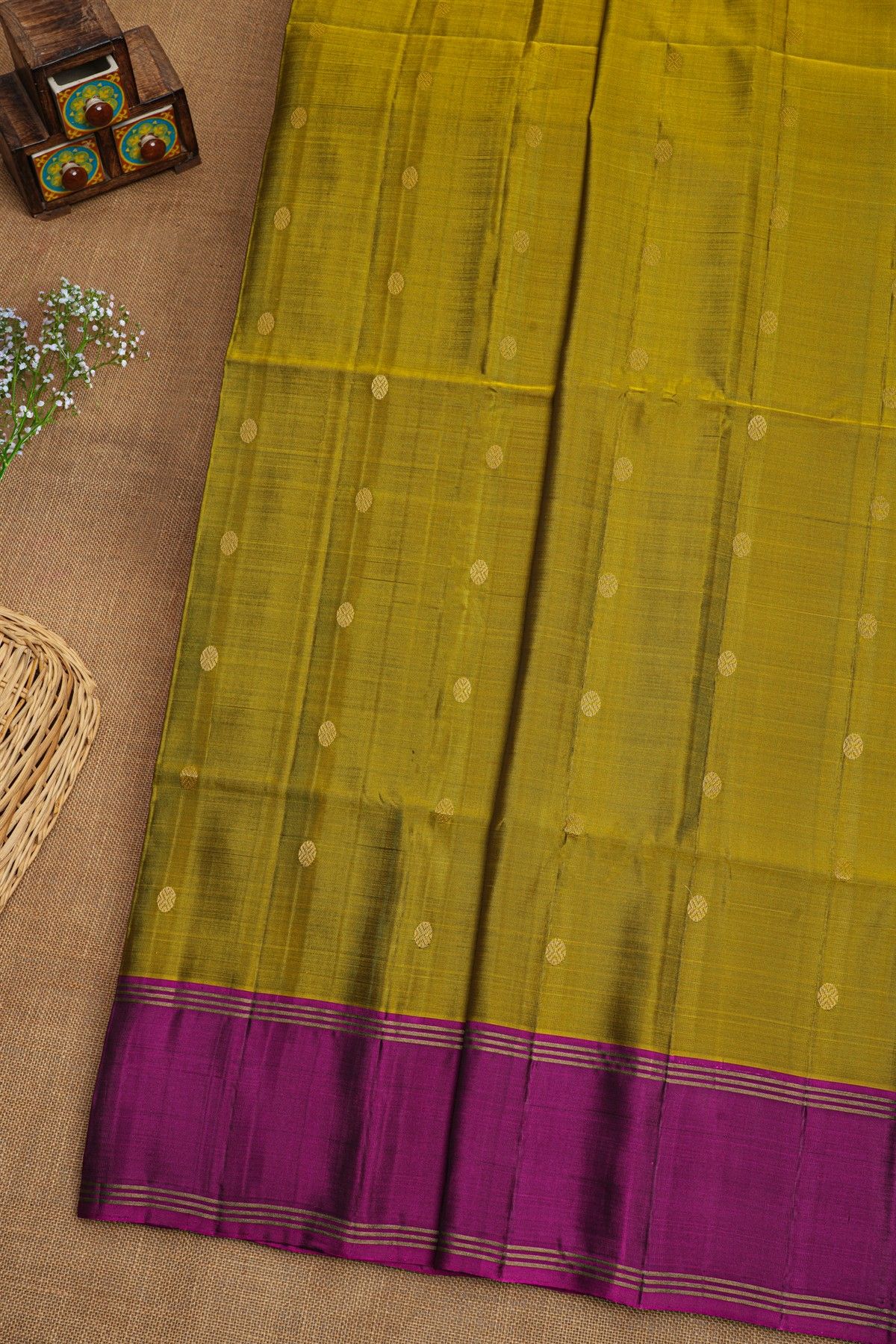 Coimbatore Soft Silk Mehendi Green Saree