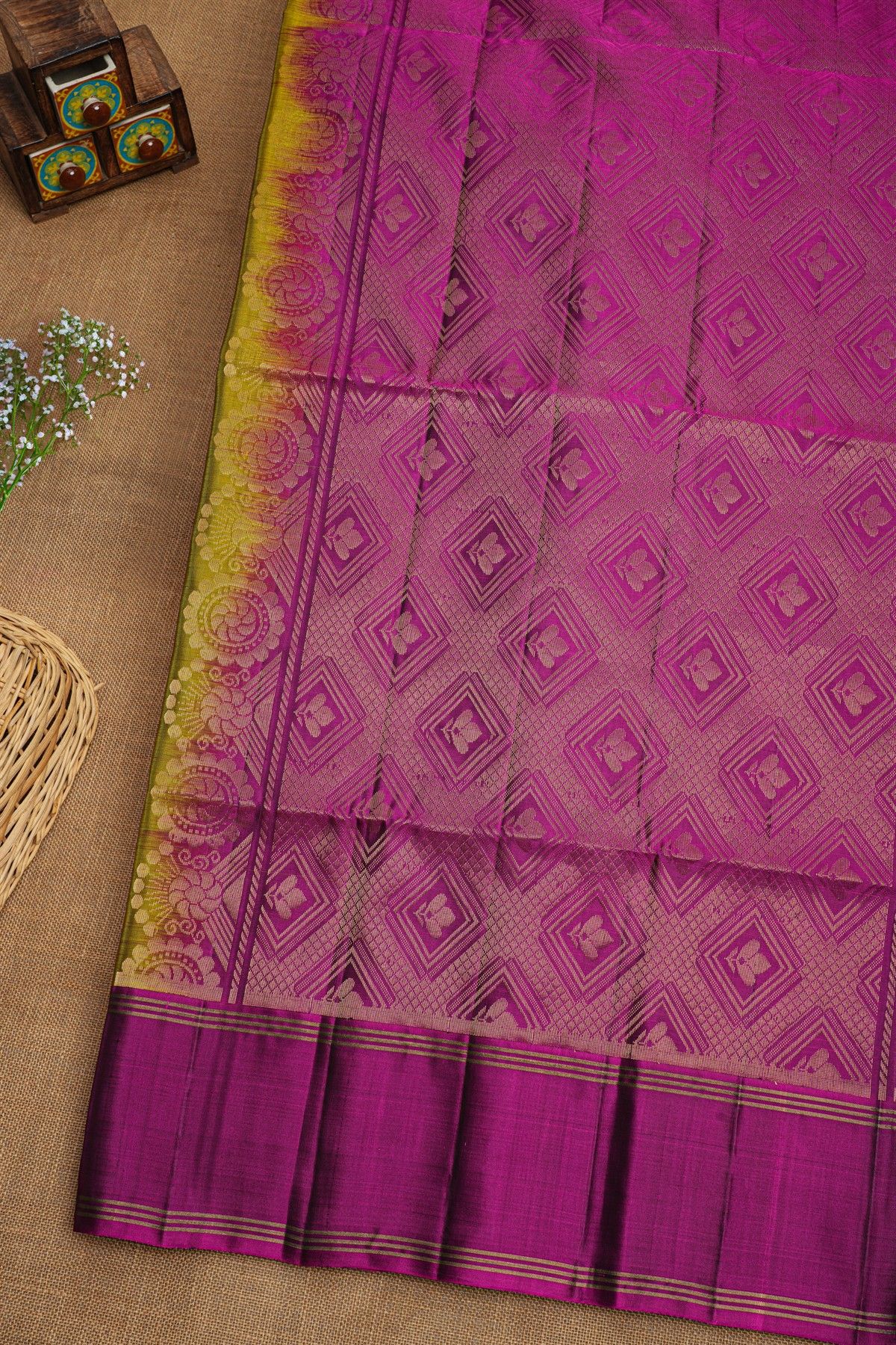 Coimbatore Soft Silk Mehendi Green Saree