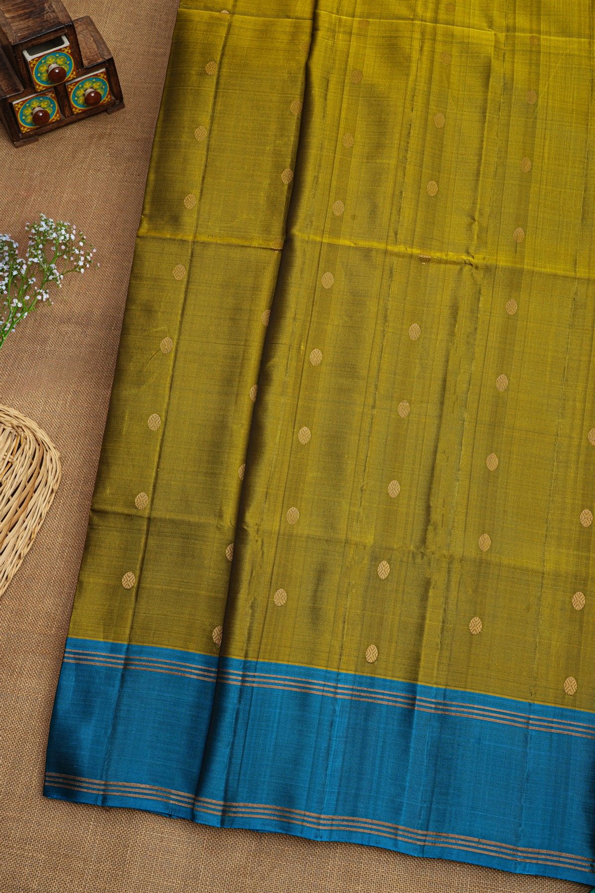 Coimbatore Soft Silk Mehendi Green Saree