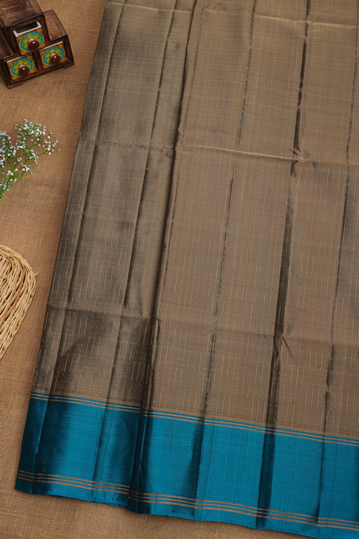 Coimbatore Soft Silk Brown Saree