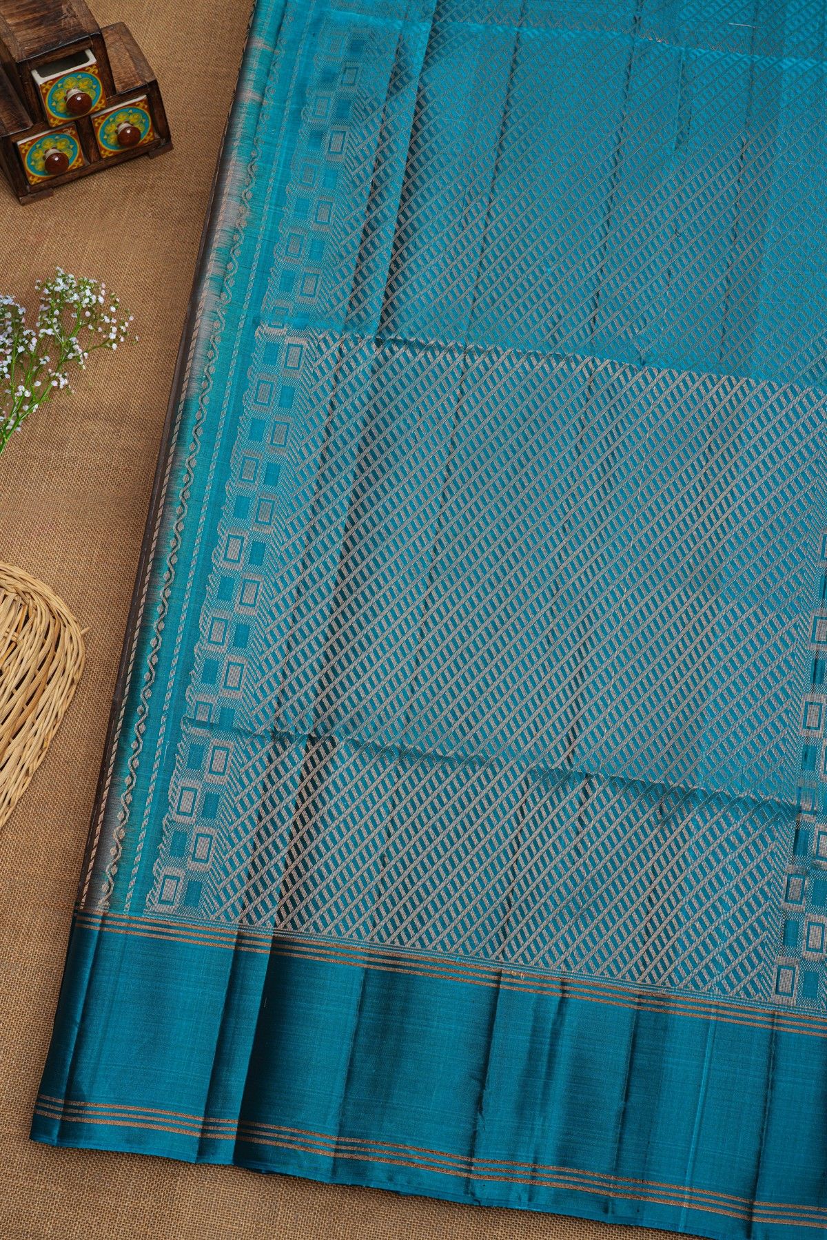 Coimbatore Soft Silk Brown Saree