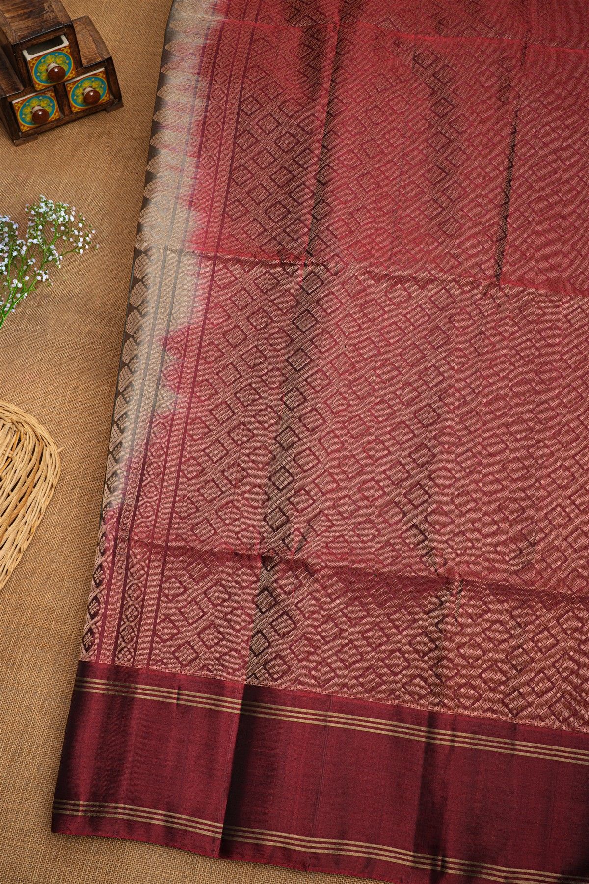 Coimbatore Soft Silk Dual Colour Saree