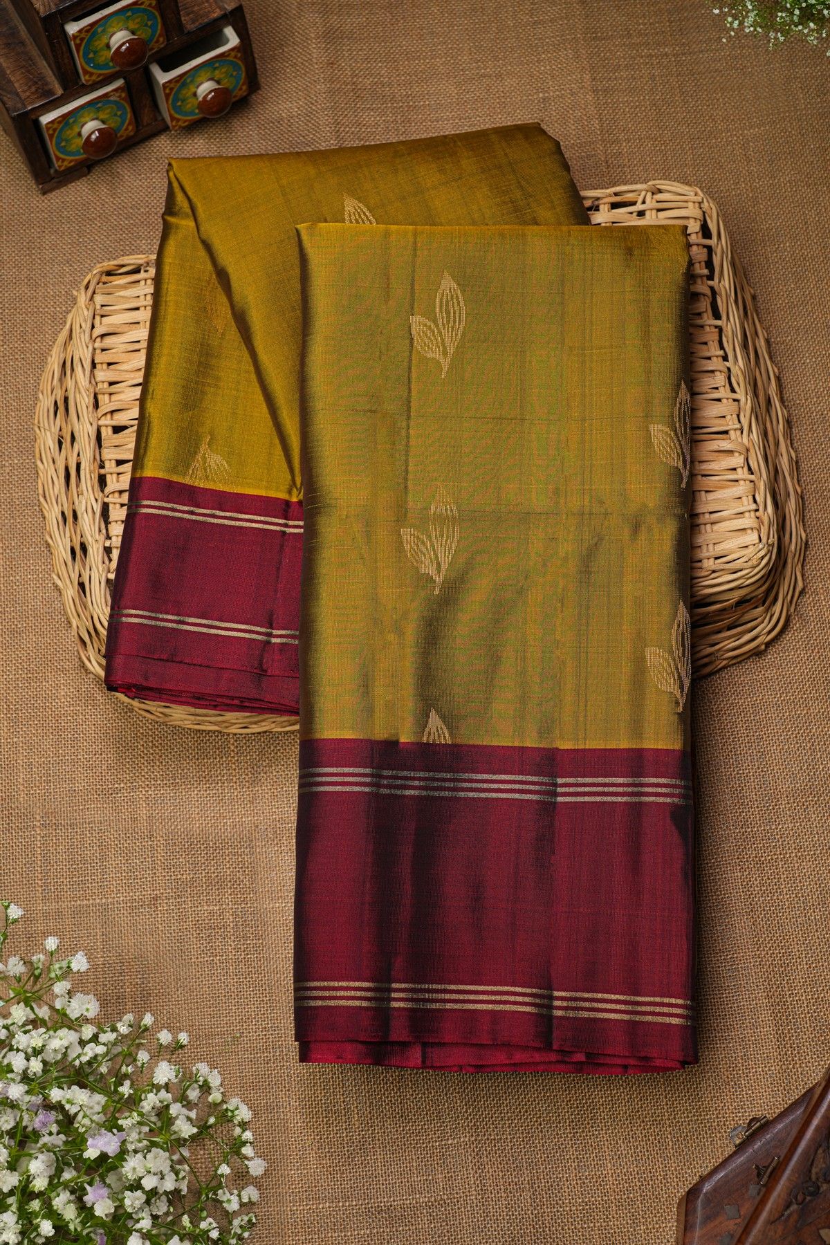 Coimbatore Soft Silk Dual Colour Saree