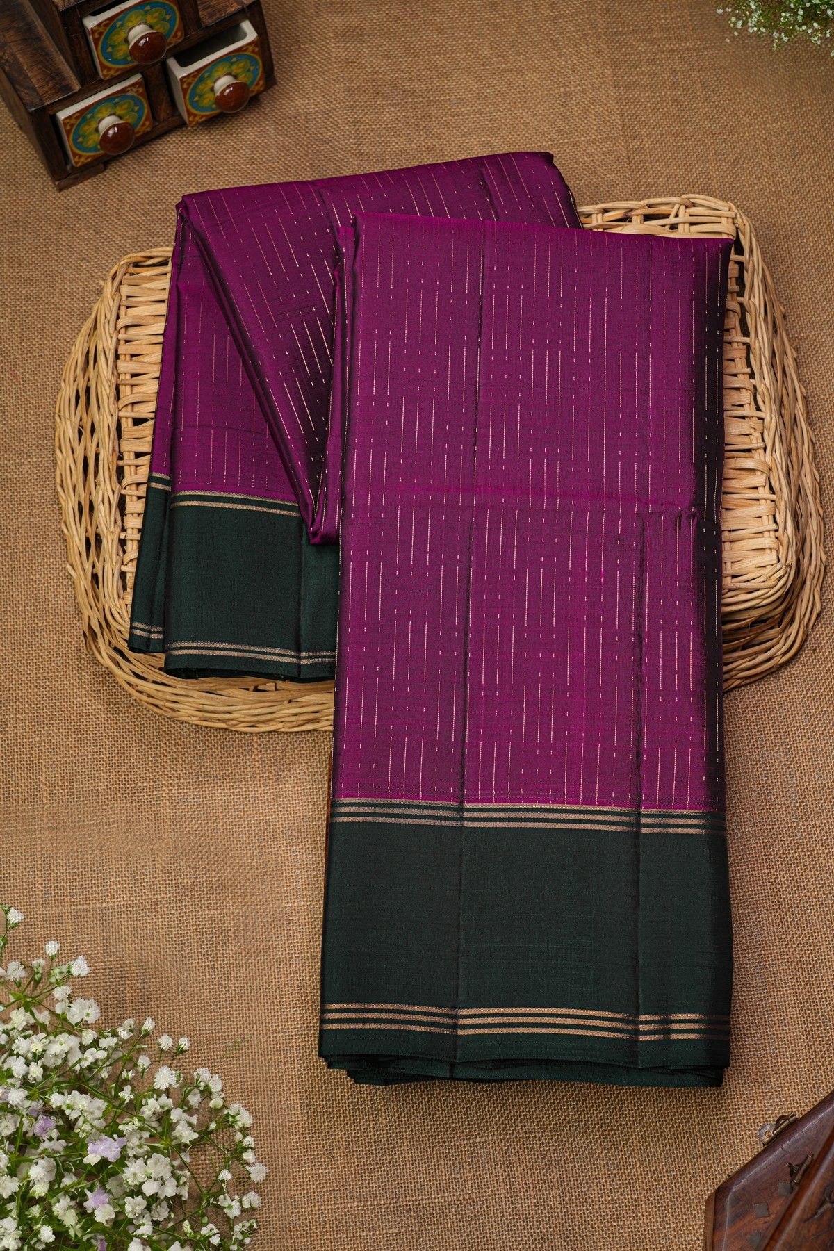 Coimbatore Soft Silk Magenta Saree