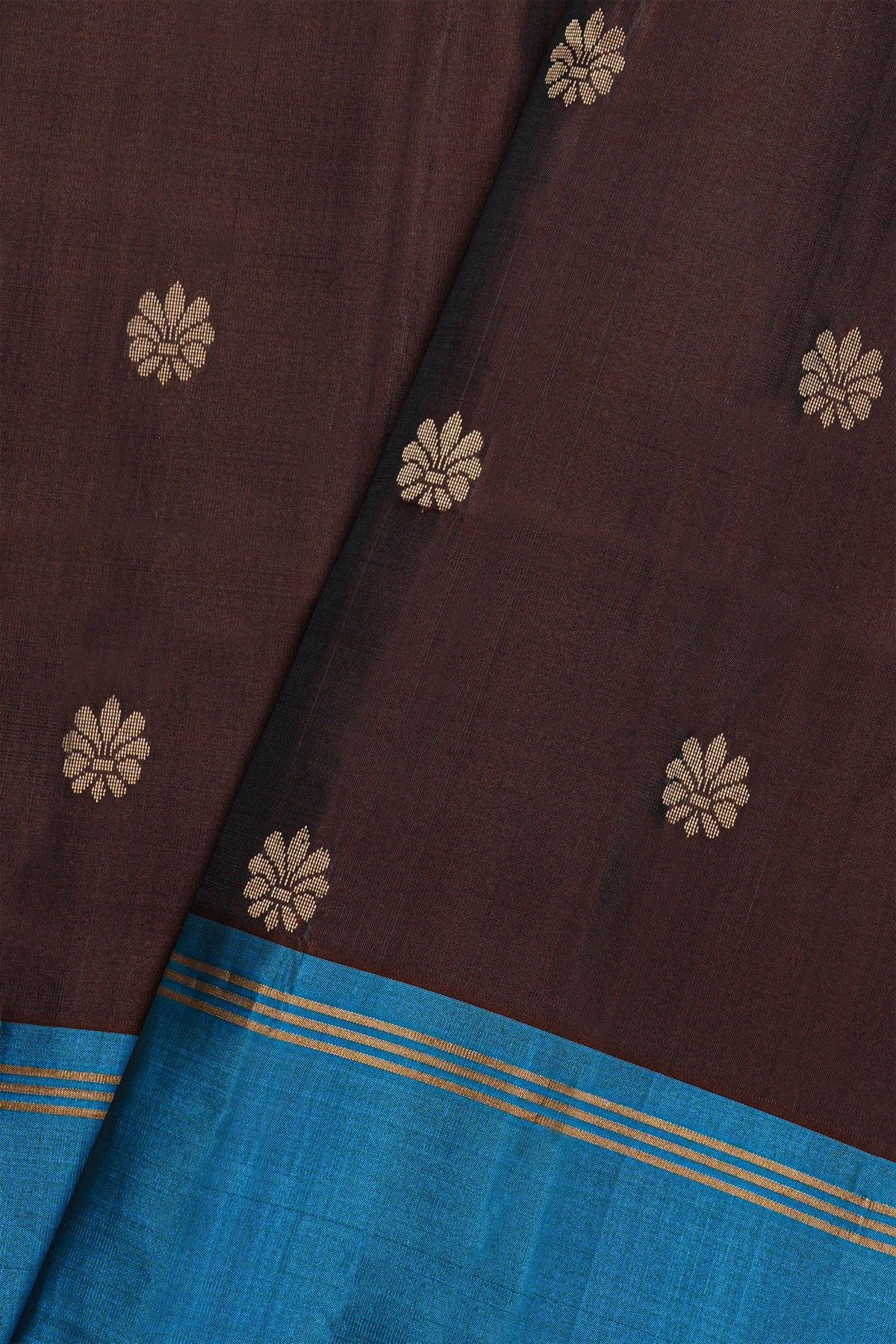 Coimbatore Silk Dark Brown Saree