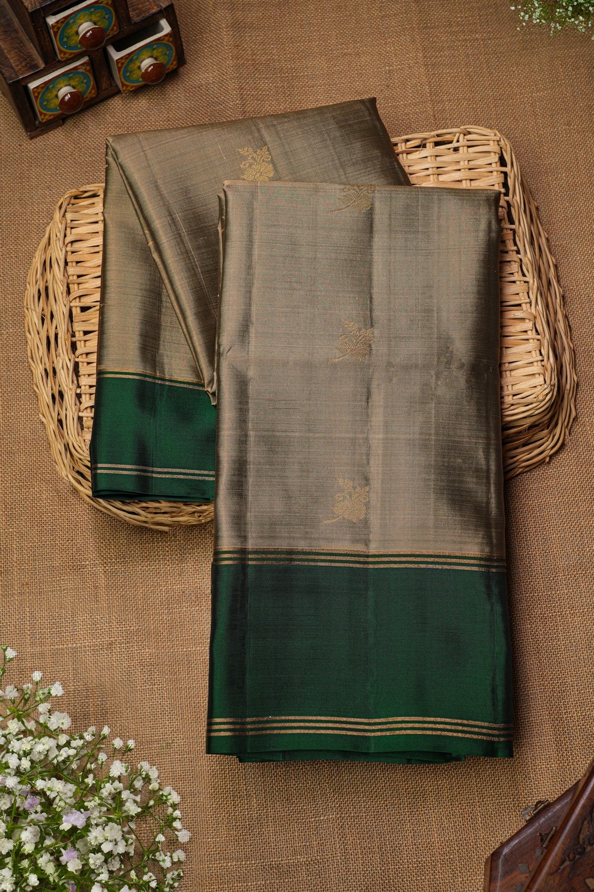 Coimbatore  Silk Beige Saree