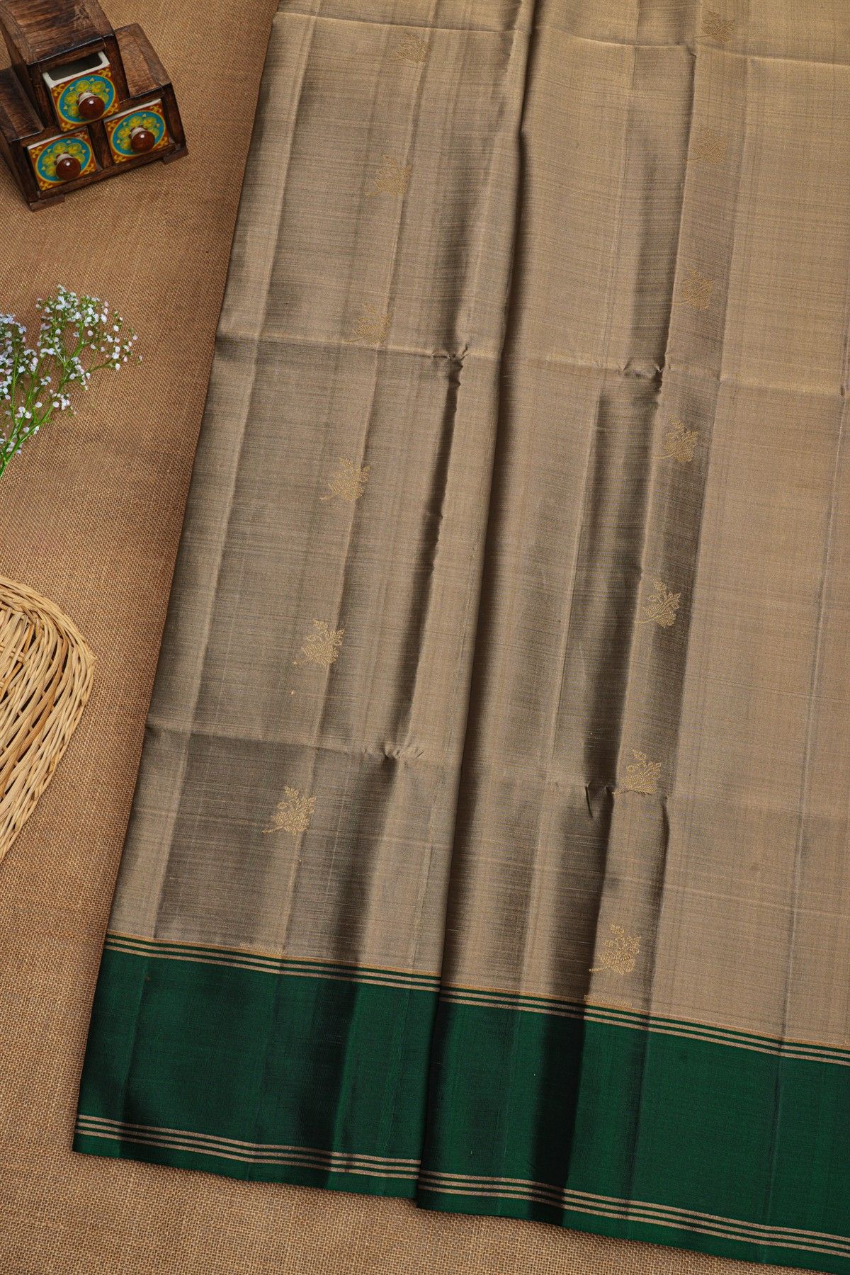 Coimbatore  Silk Beige Saree
