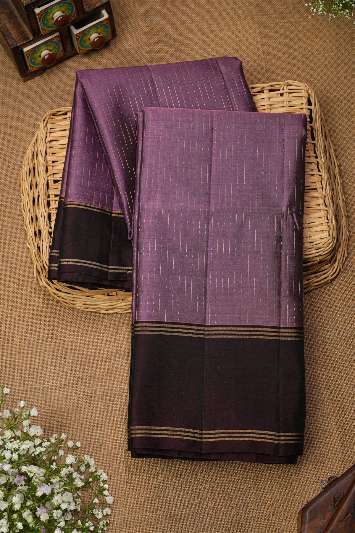 Coimbatore Soft Silk Purple Saree
