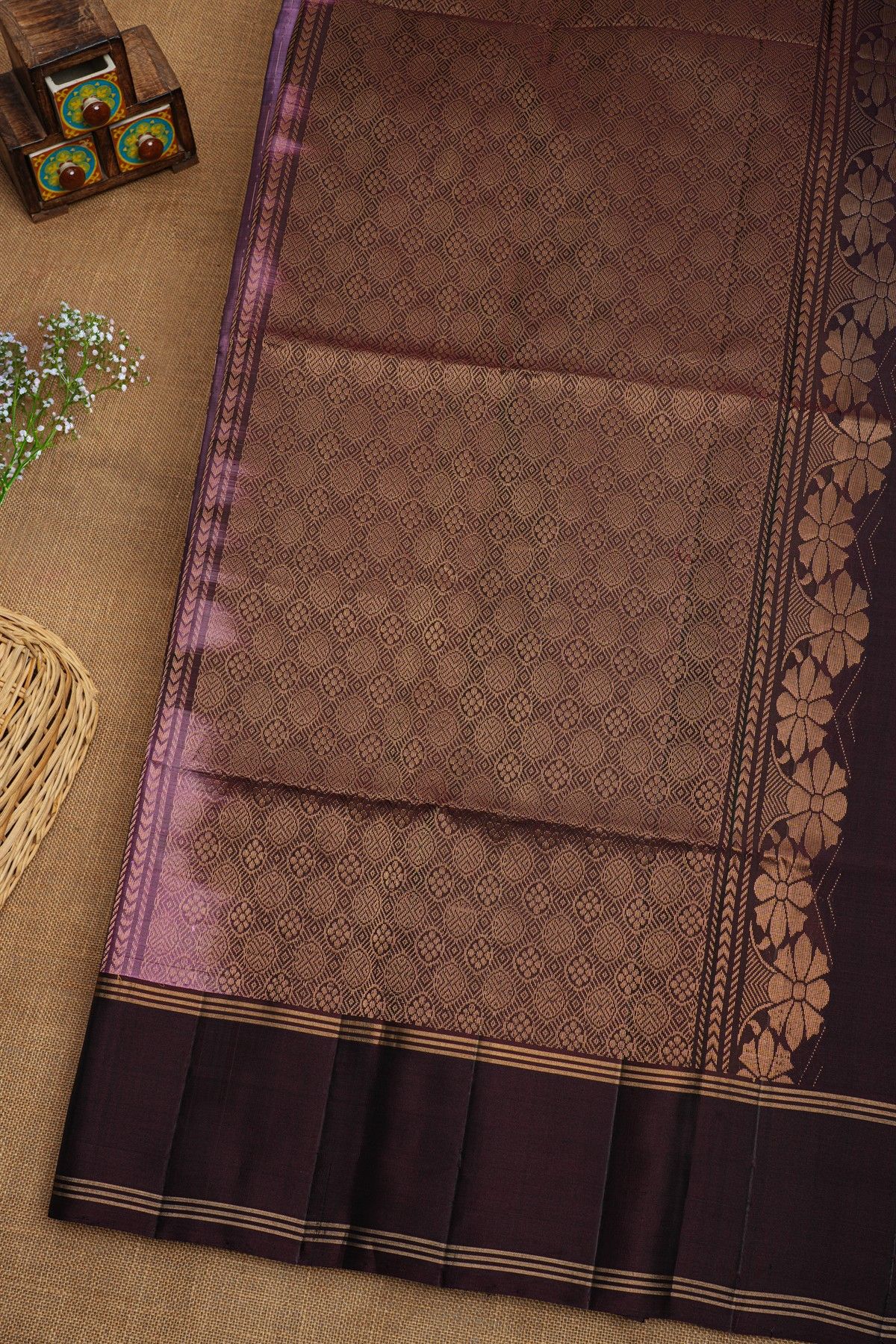 Coimbatore Soft Silk Purple Saree