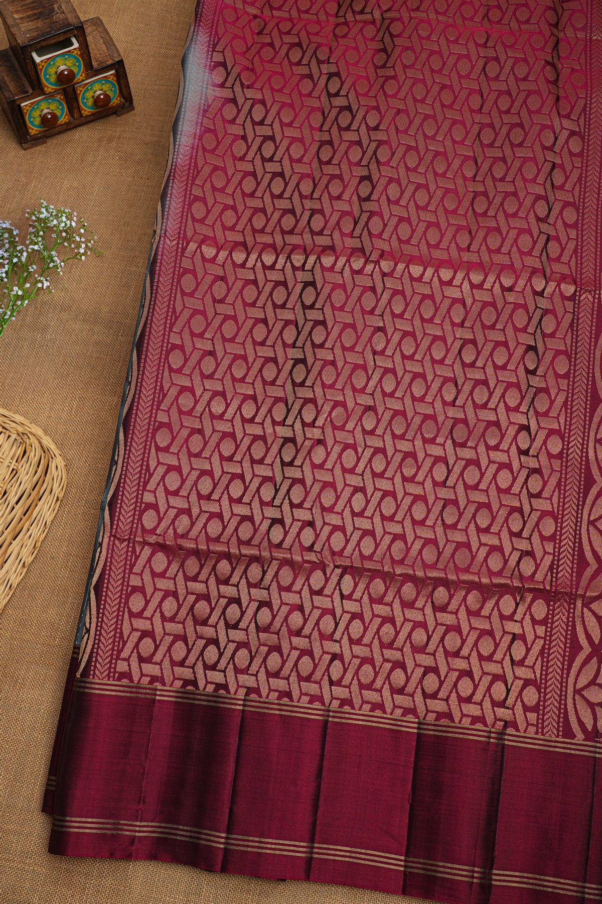 Coimbatore Soft Silk Grey Saree