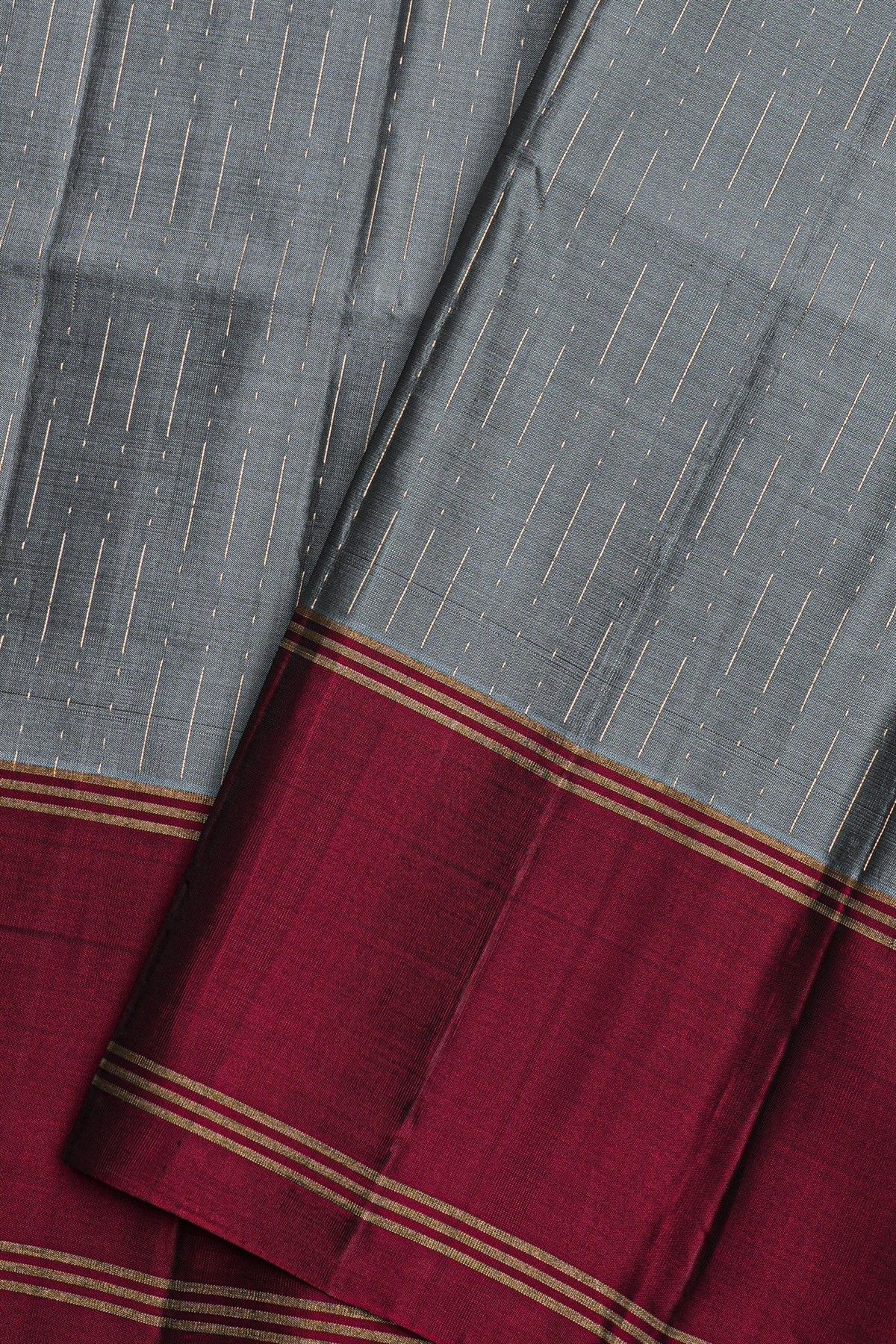 Coimbatore Soft Silk Grey Saree