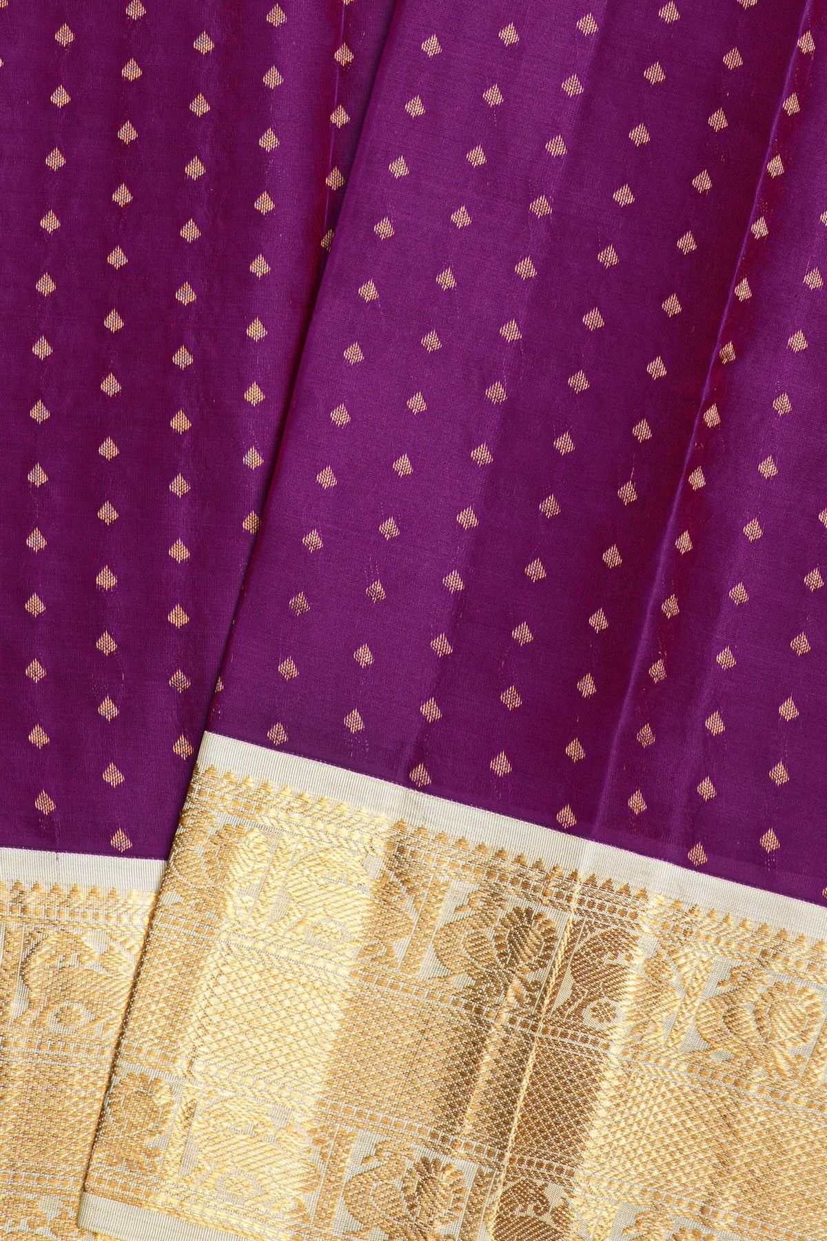 Kancheepuram Silk Purple Saree
