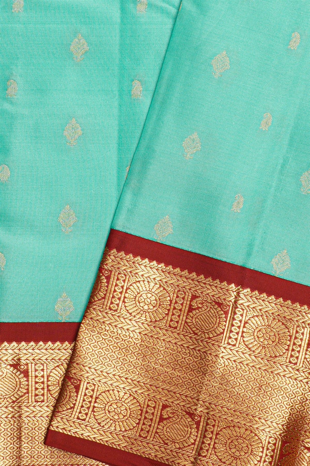 Kancheepuram Silk Sky Blue Saree