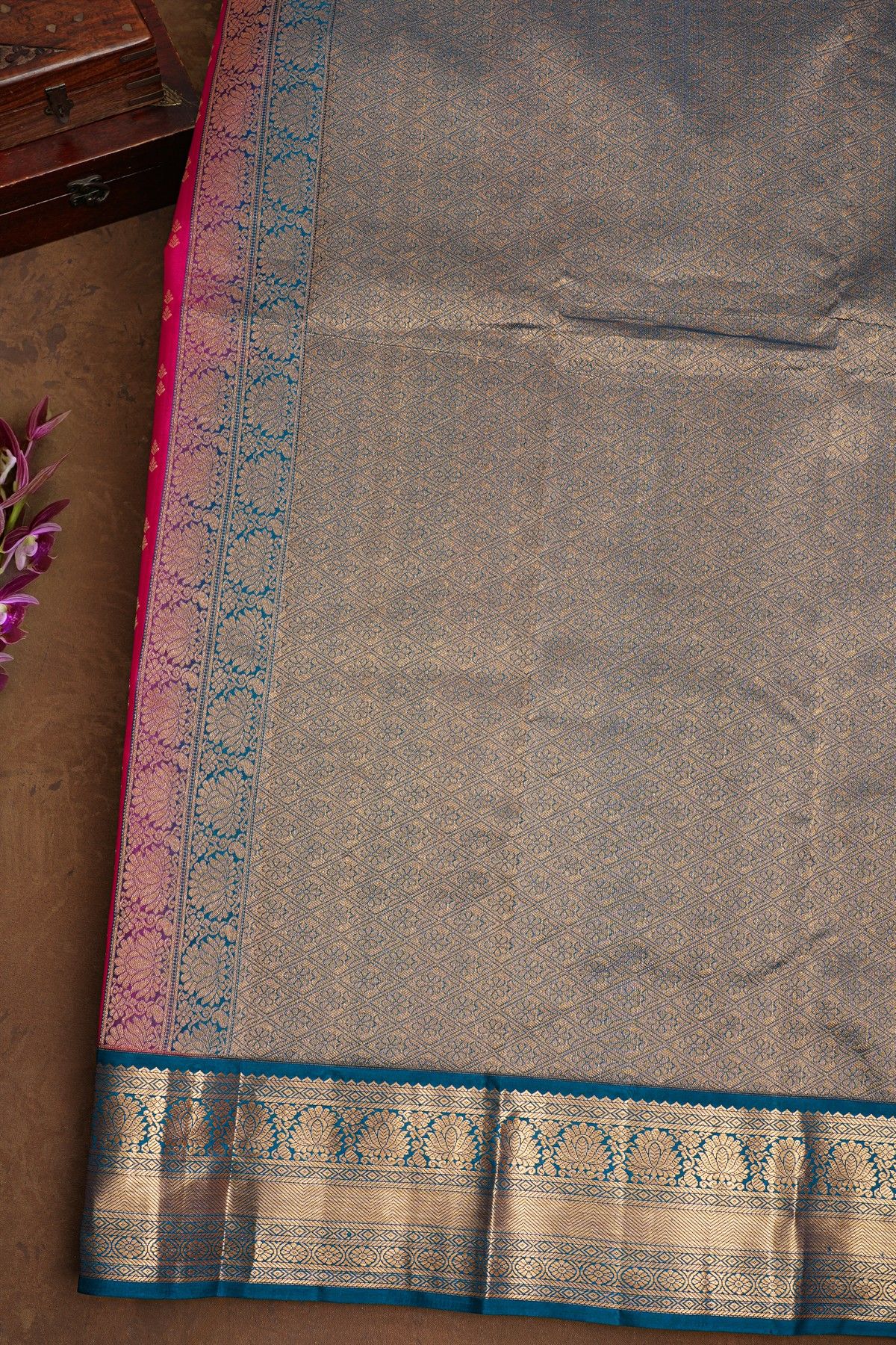 Kancheepuram Silk Pink Saree