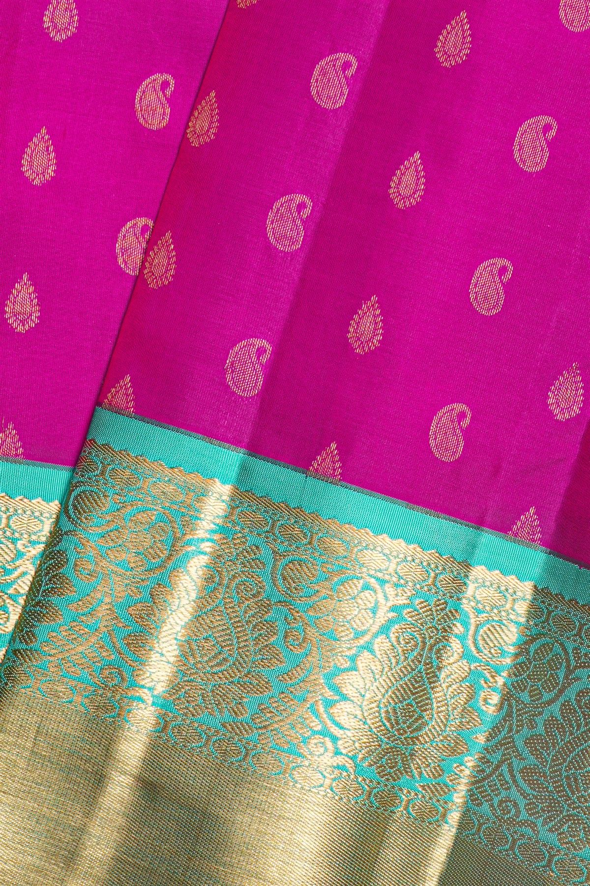 Kancheepuram Silk Magenta Saree