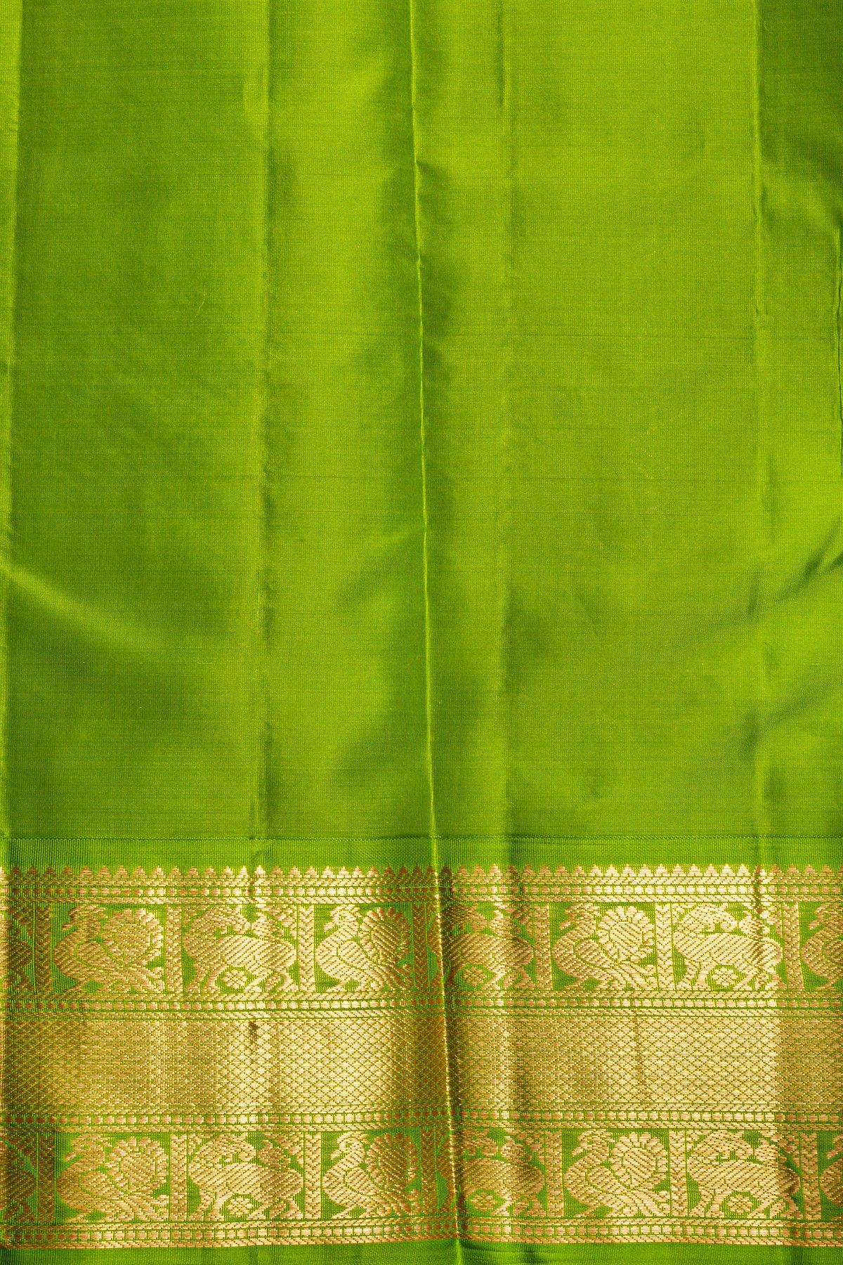 Kancheepuram Silk Yellow Saree