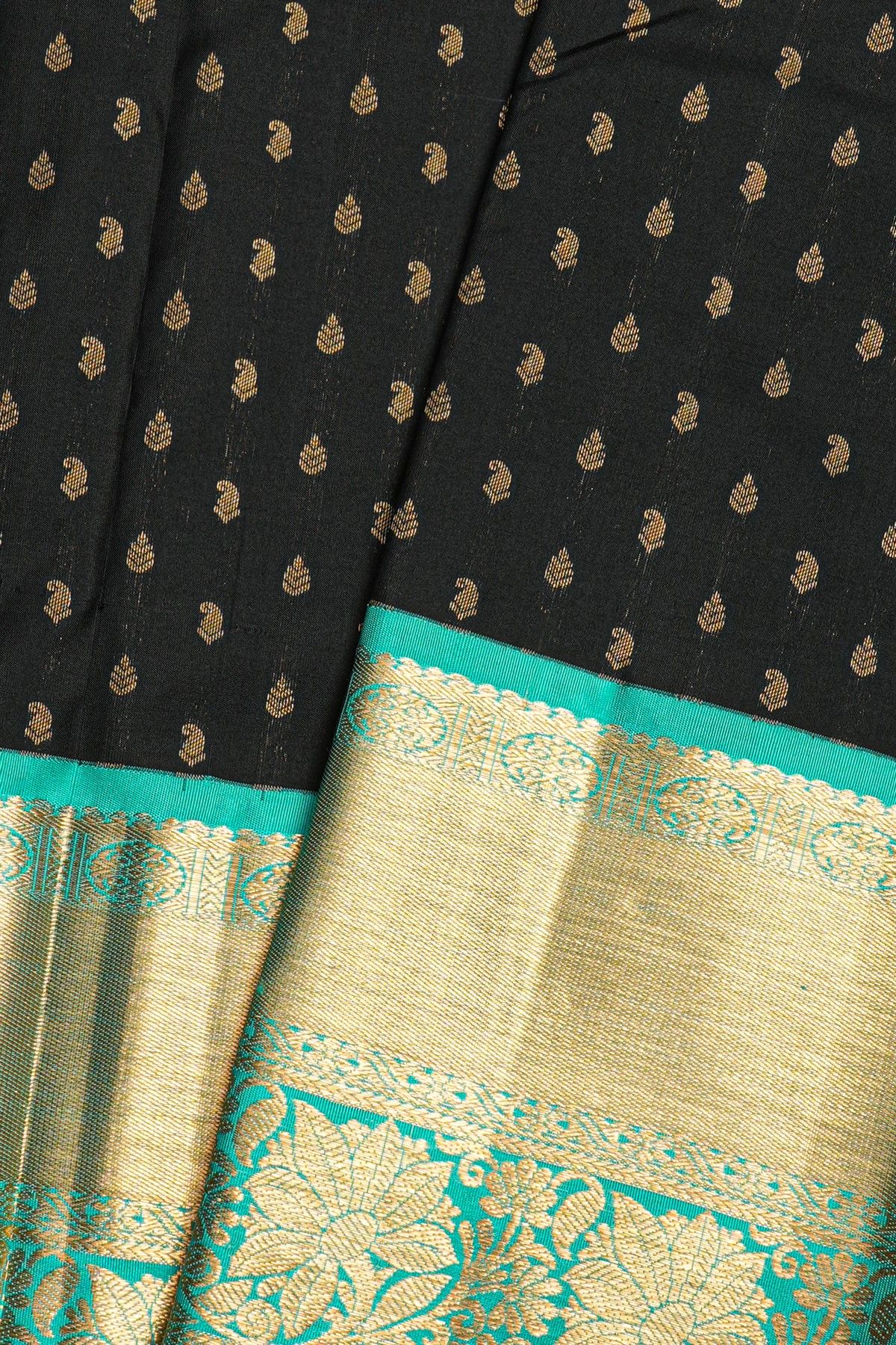 Kancheepuram Silk Black Saree