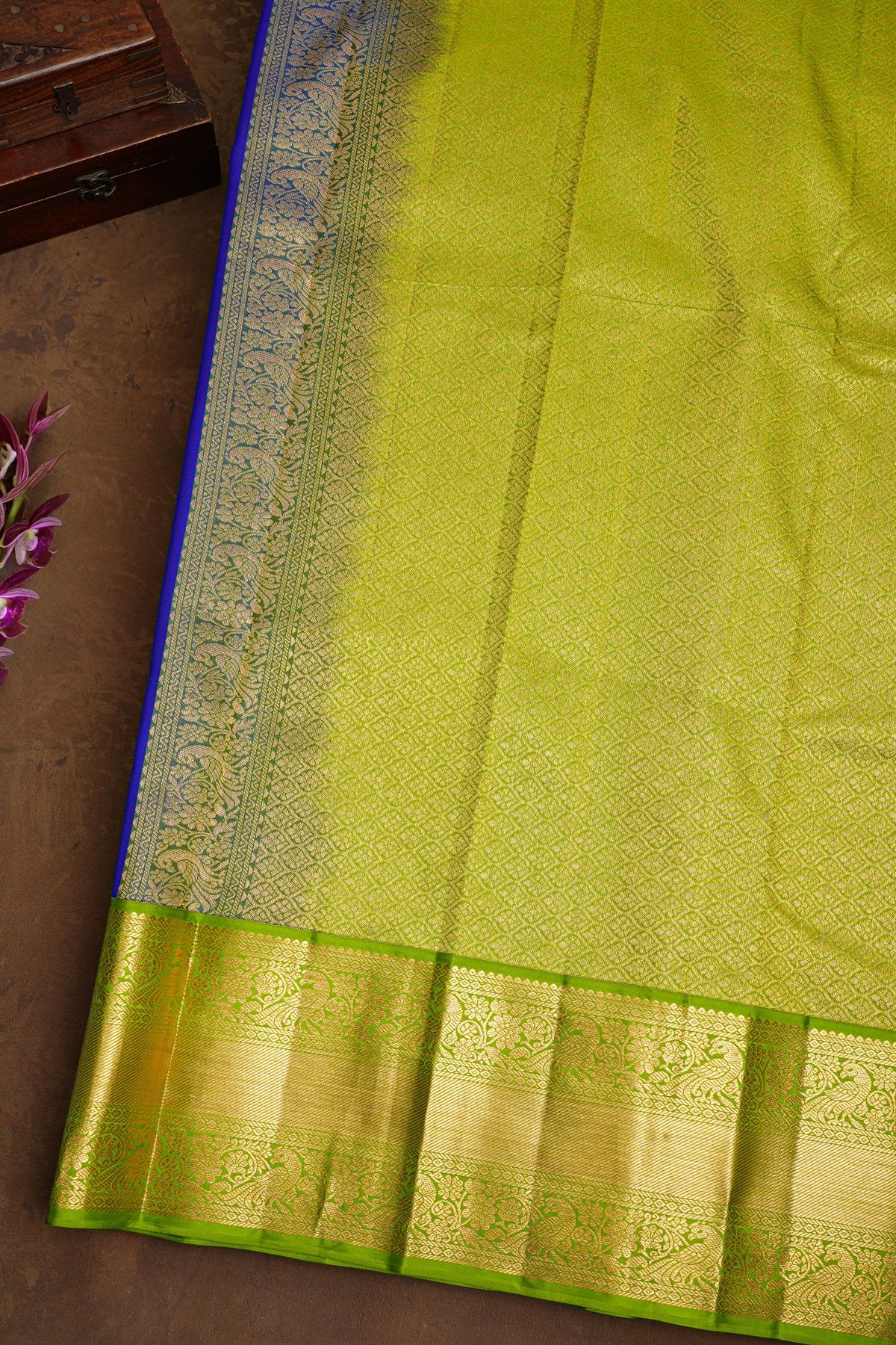 Kancheepuram Silk Royal Blue Saree