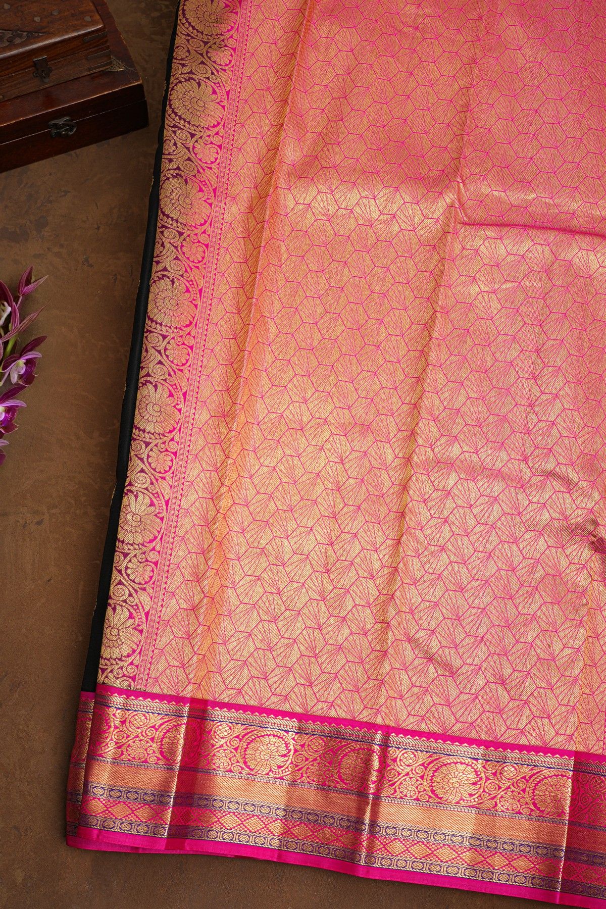 Kancheepuram Silk Black Saree