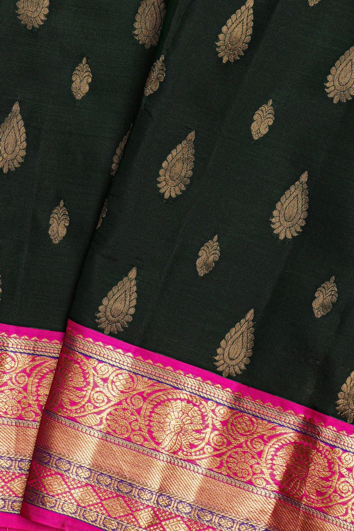 Kancheepuram Silk Black Saree