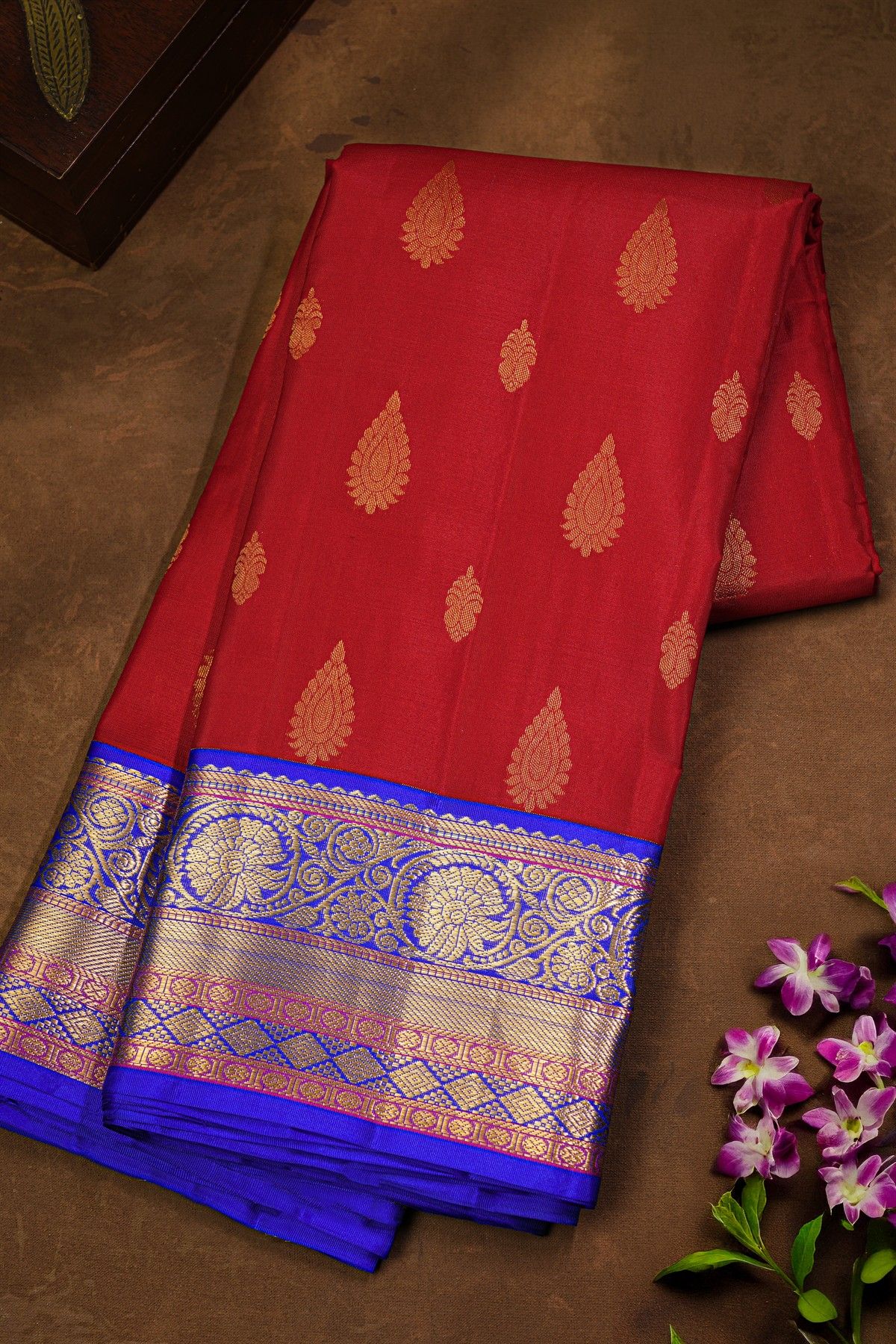 Kancheepuram Silk Maroon Saree