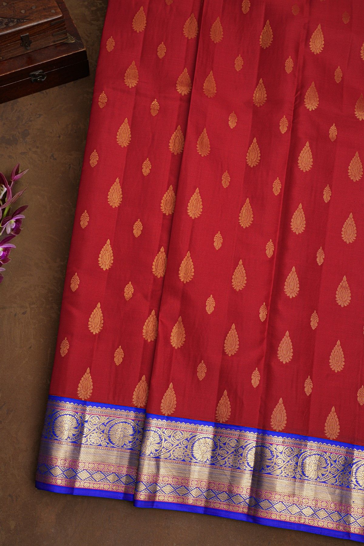 Kancheepuram Silk Maroon Saree