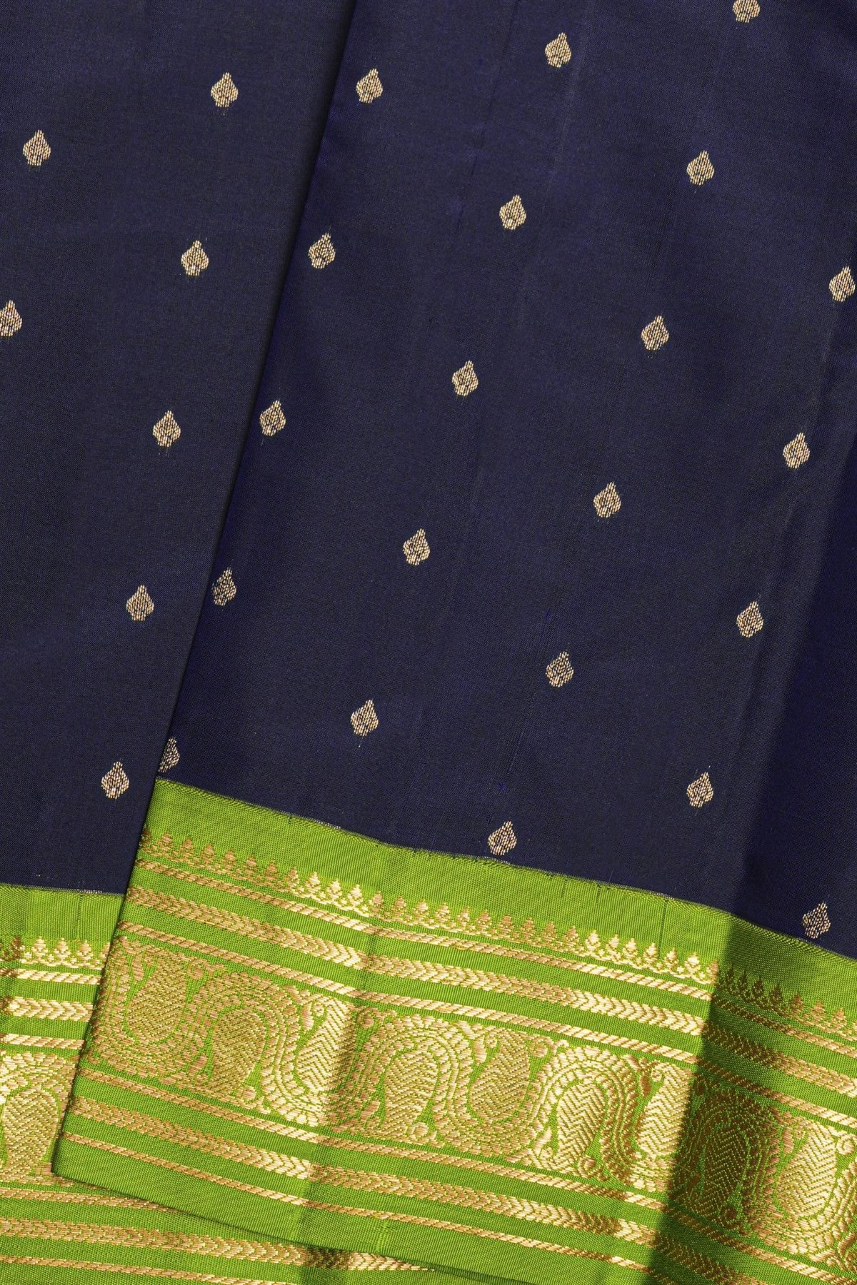 Kancheepuram Silk Navy Blue Saree