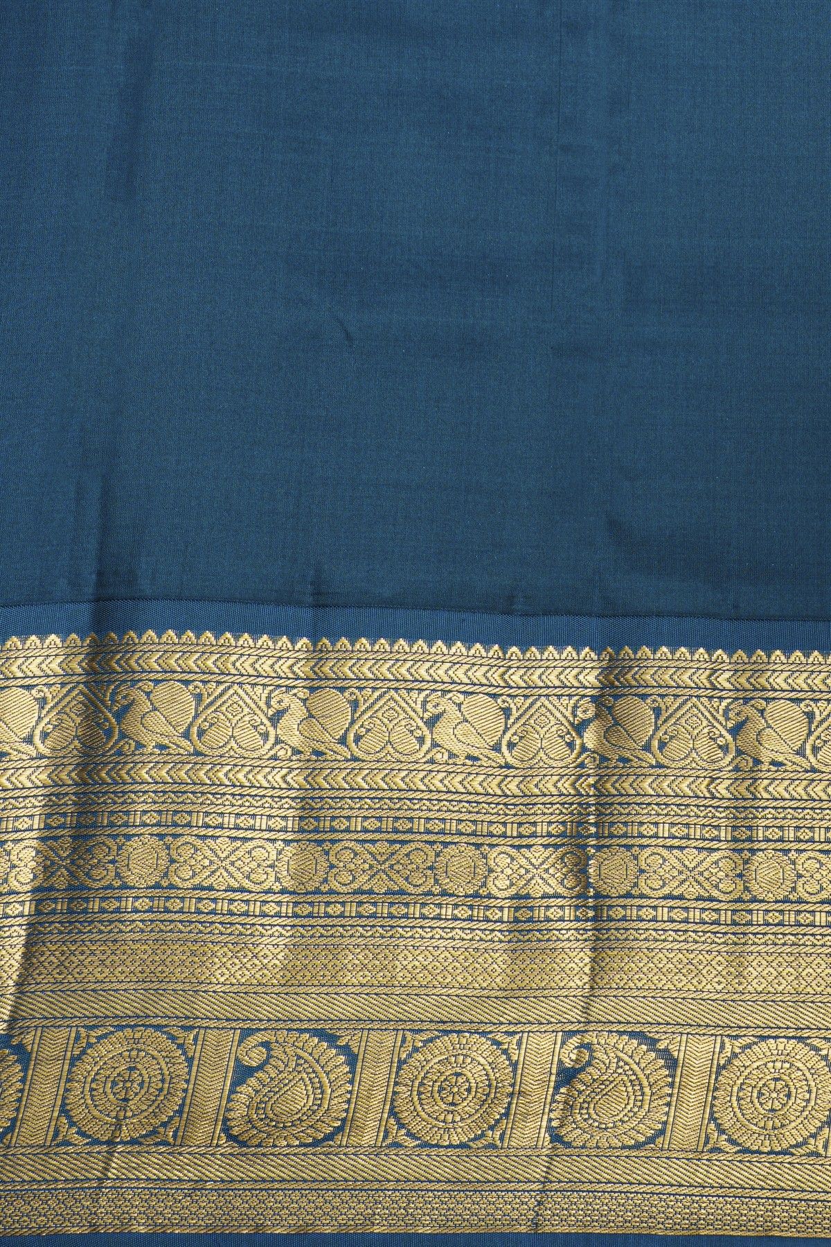 Kancheepuram Silk Mustard Saree