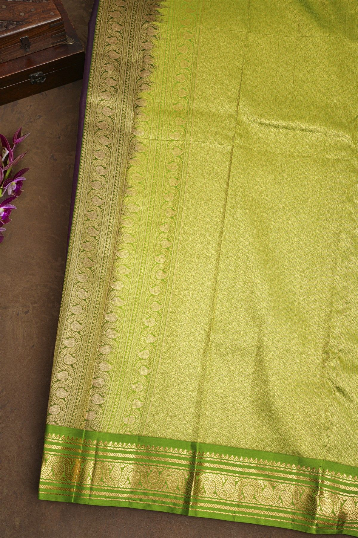 Kancheepuram Silk Wine Saree