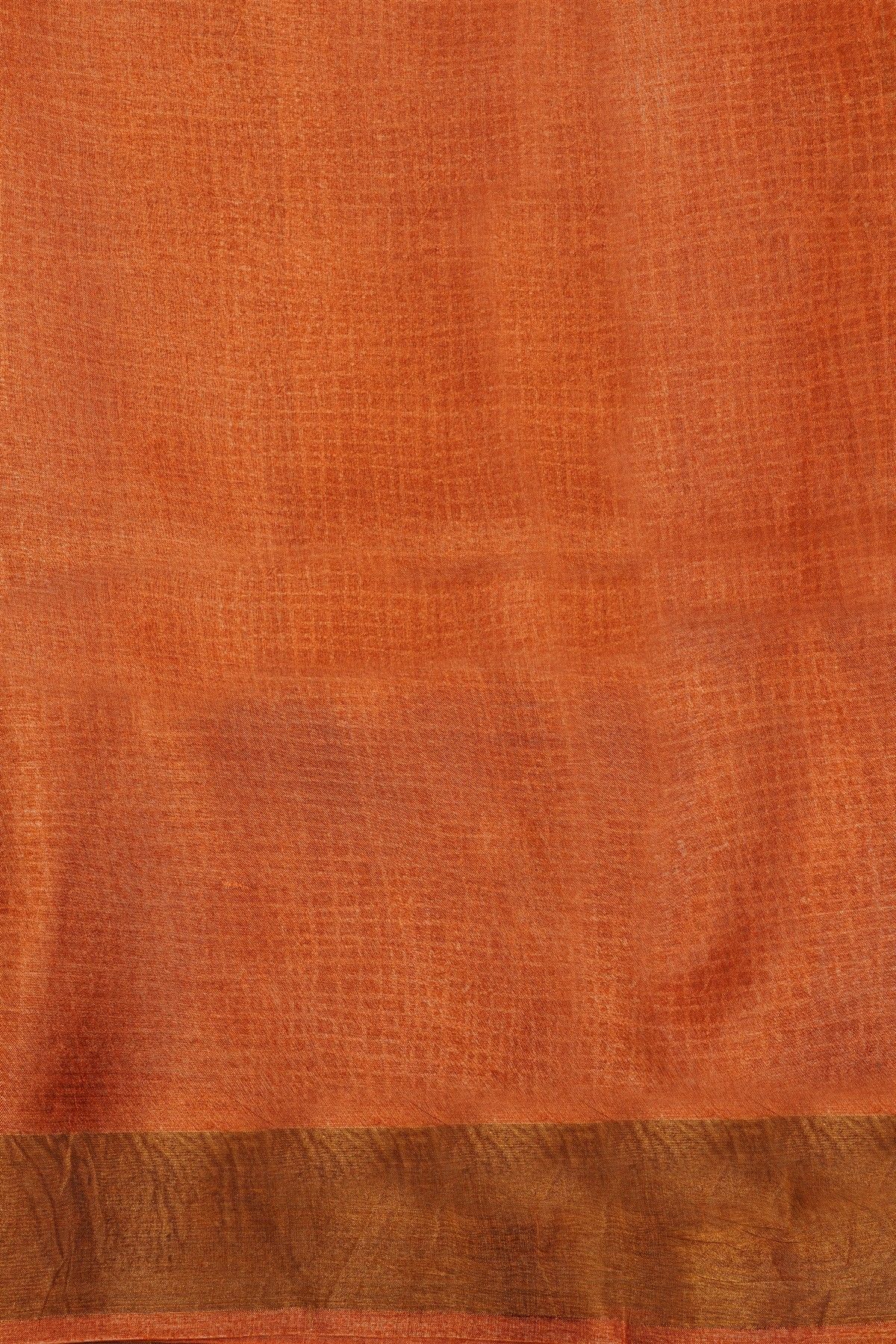 Fancy Tussar  off White Saree