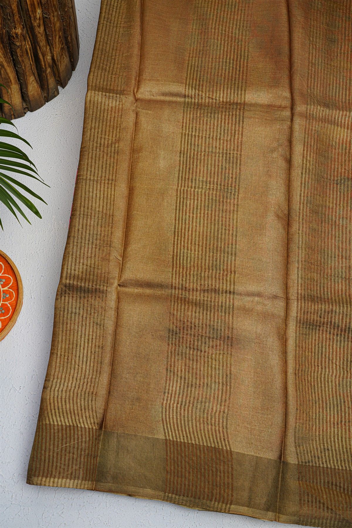 Fancy Tussar  Onion Pink Saree