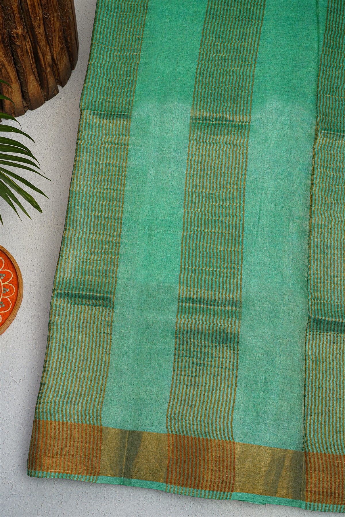 Fancy Tussar Cream Saree