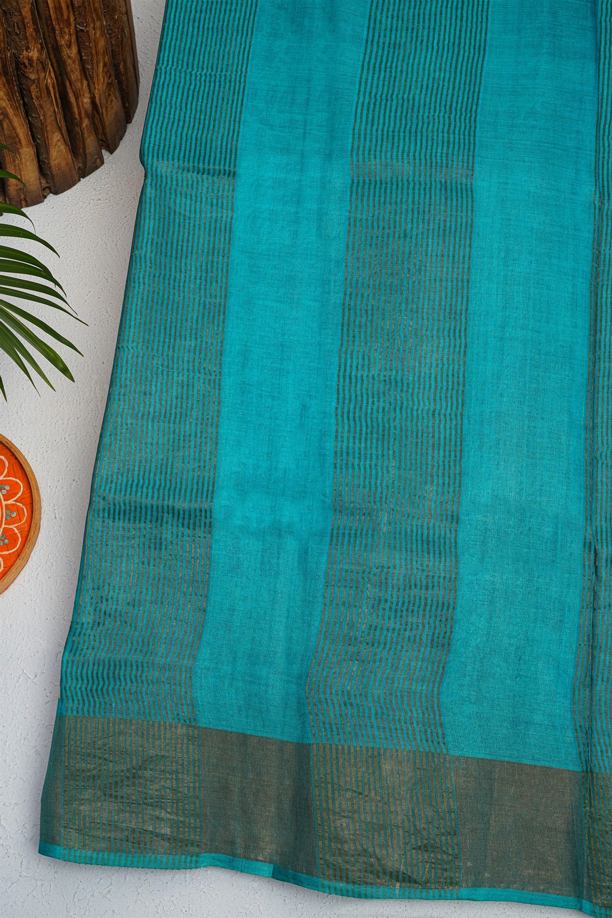 Fancy Tussar Off-White Saree