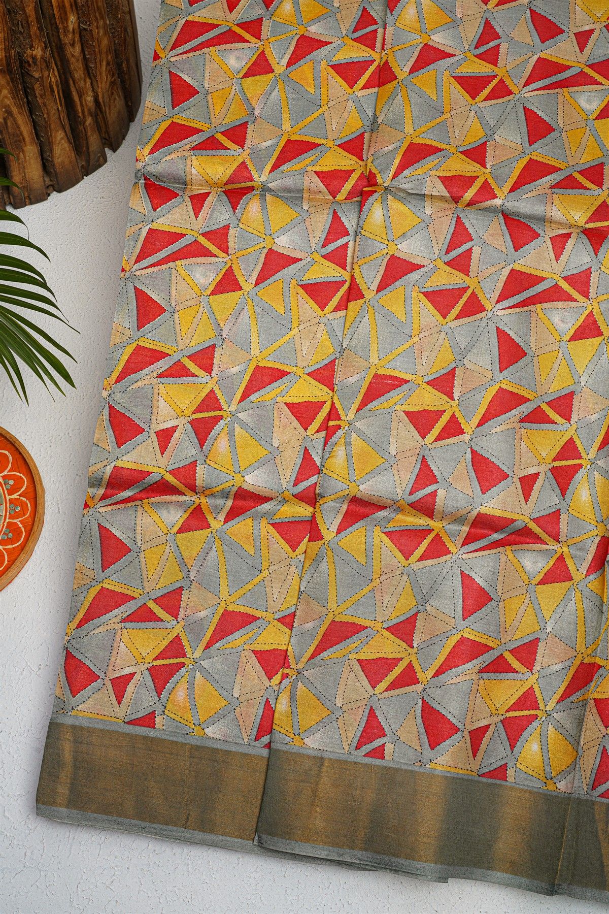 Fancy Tussar Multicolour  Saree