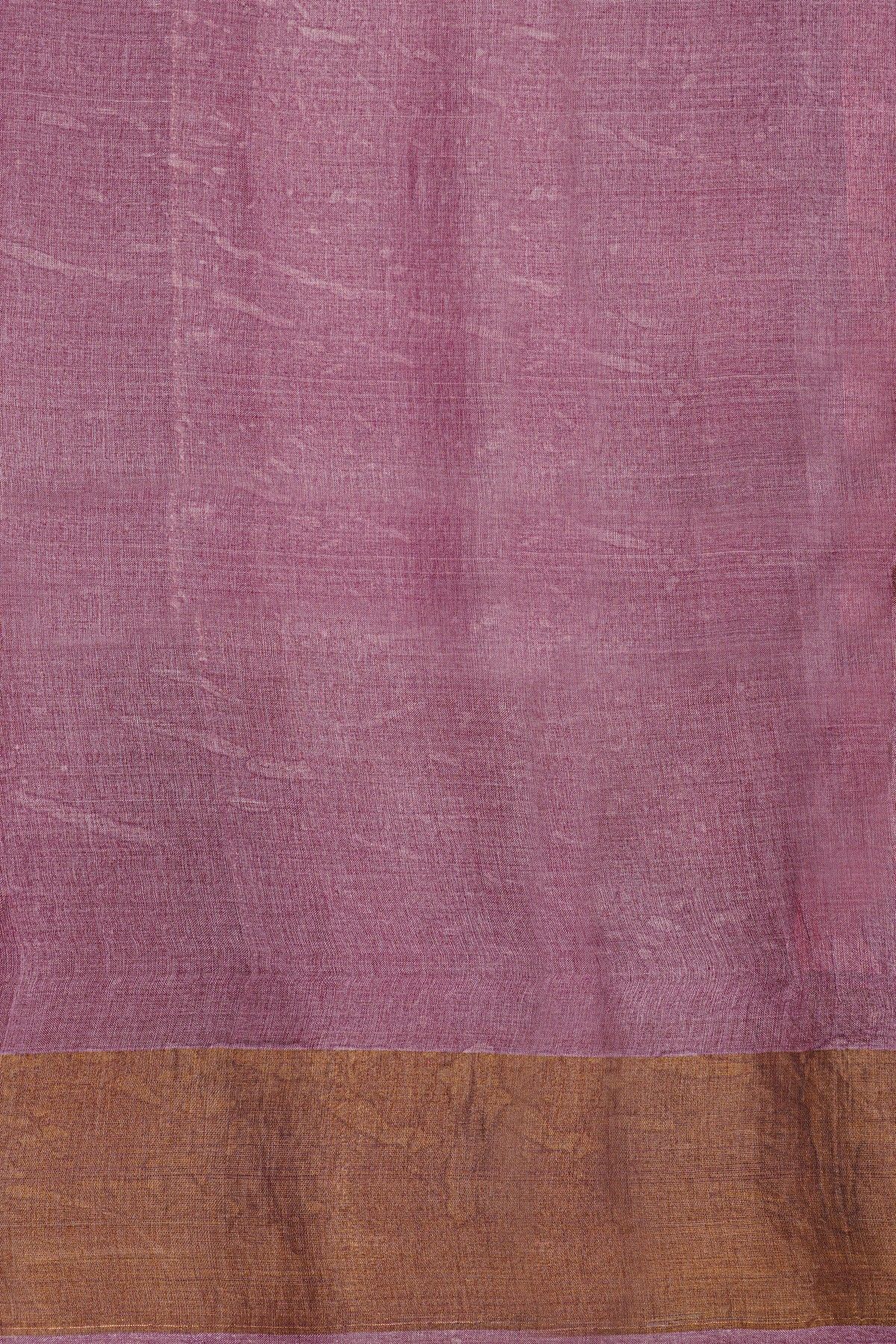 Fancy Tussar Baby Pink Saree