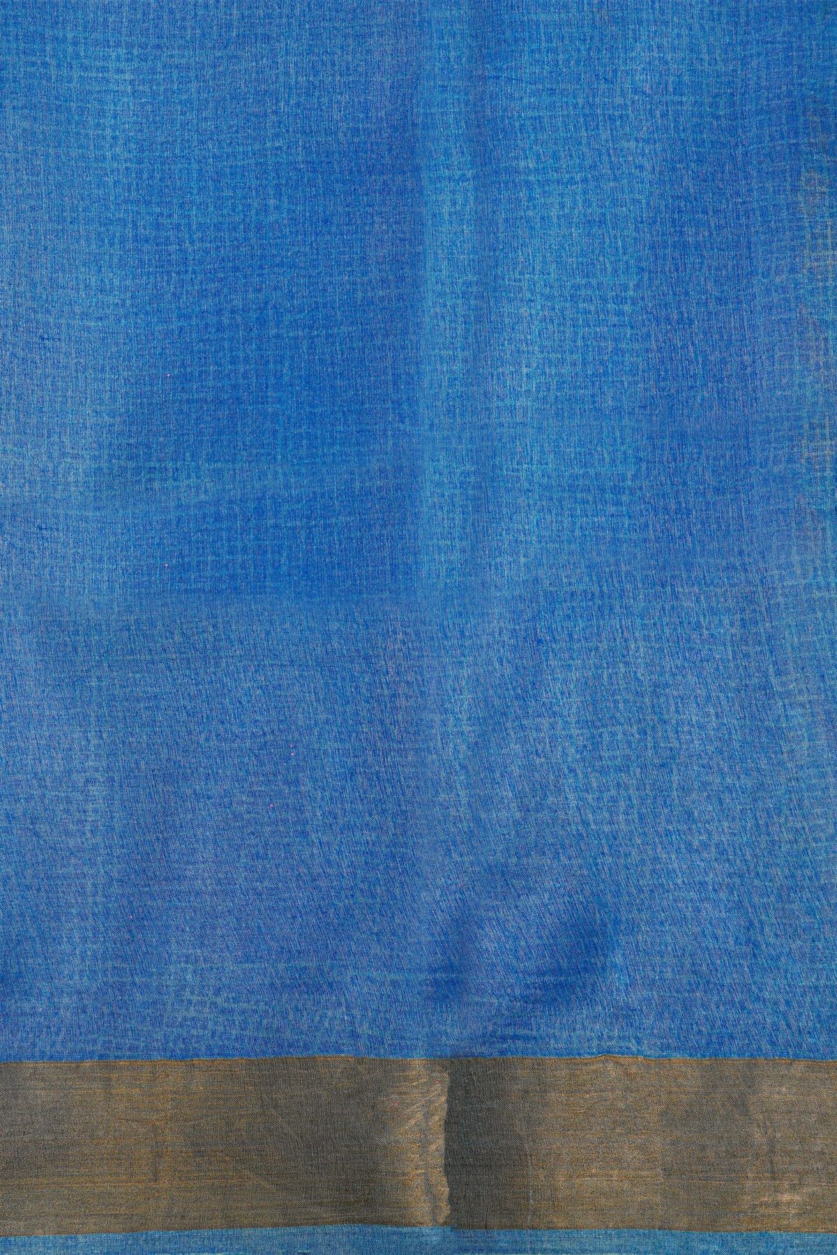 Fancy Tussar Light Blue Saree