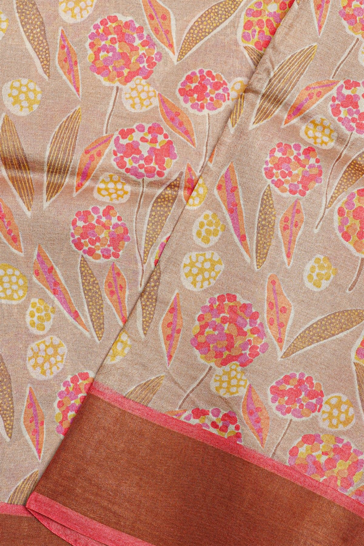 Fancy Tussar Cream Saree