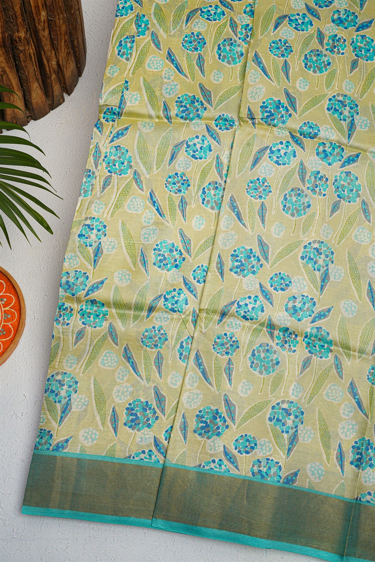 Fancy Tussar Light Green Saree