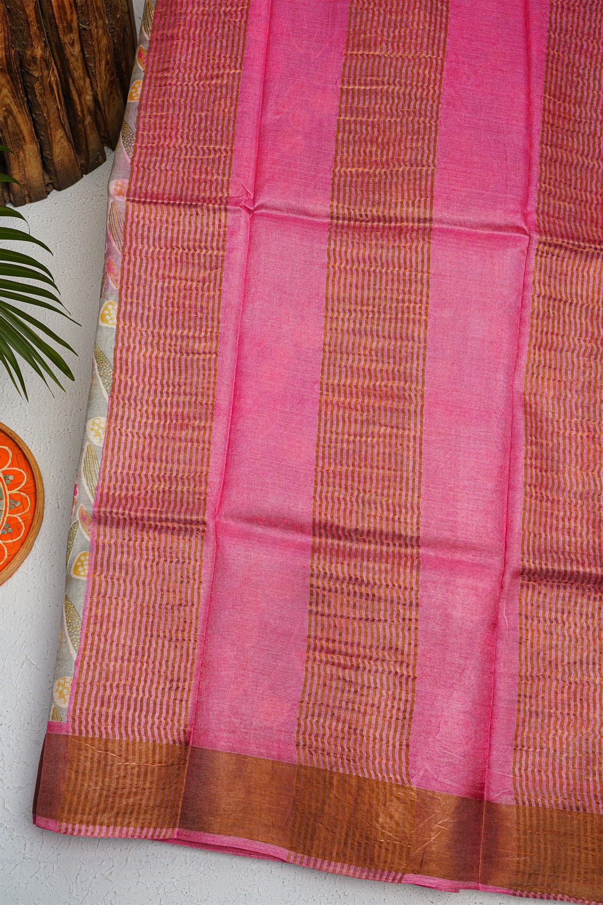 Fancy Tussar Light Grey Saree