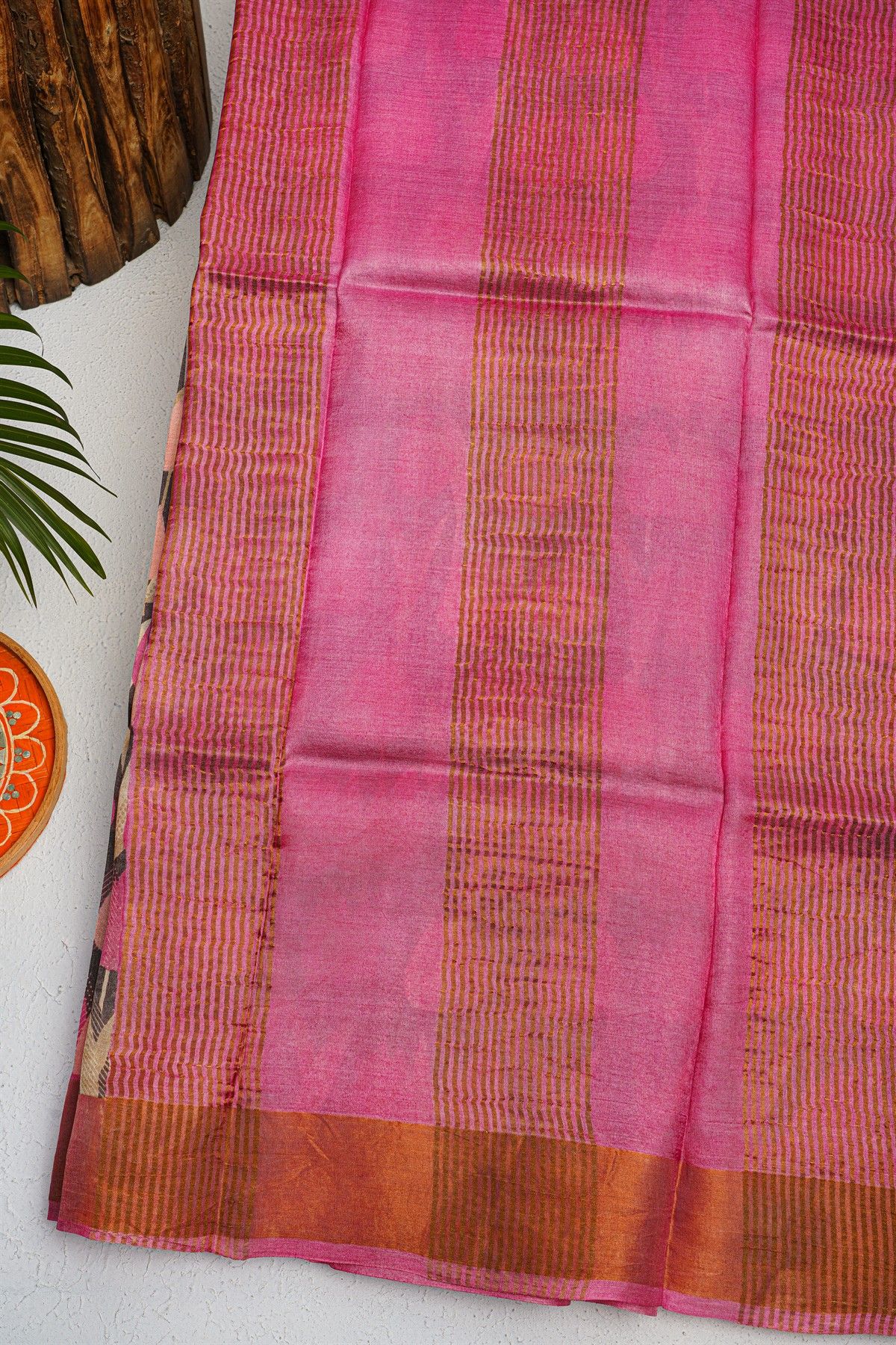 Fancy Tussar Black Saree