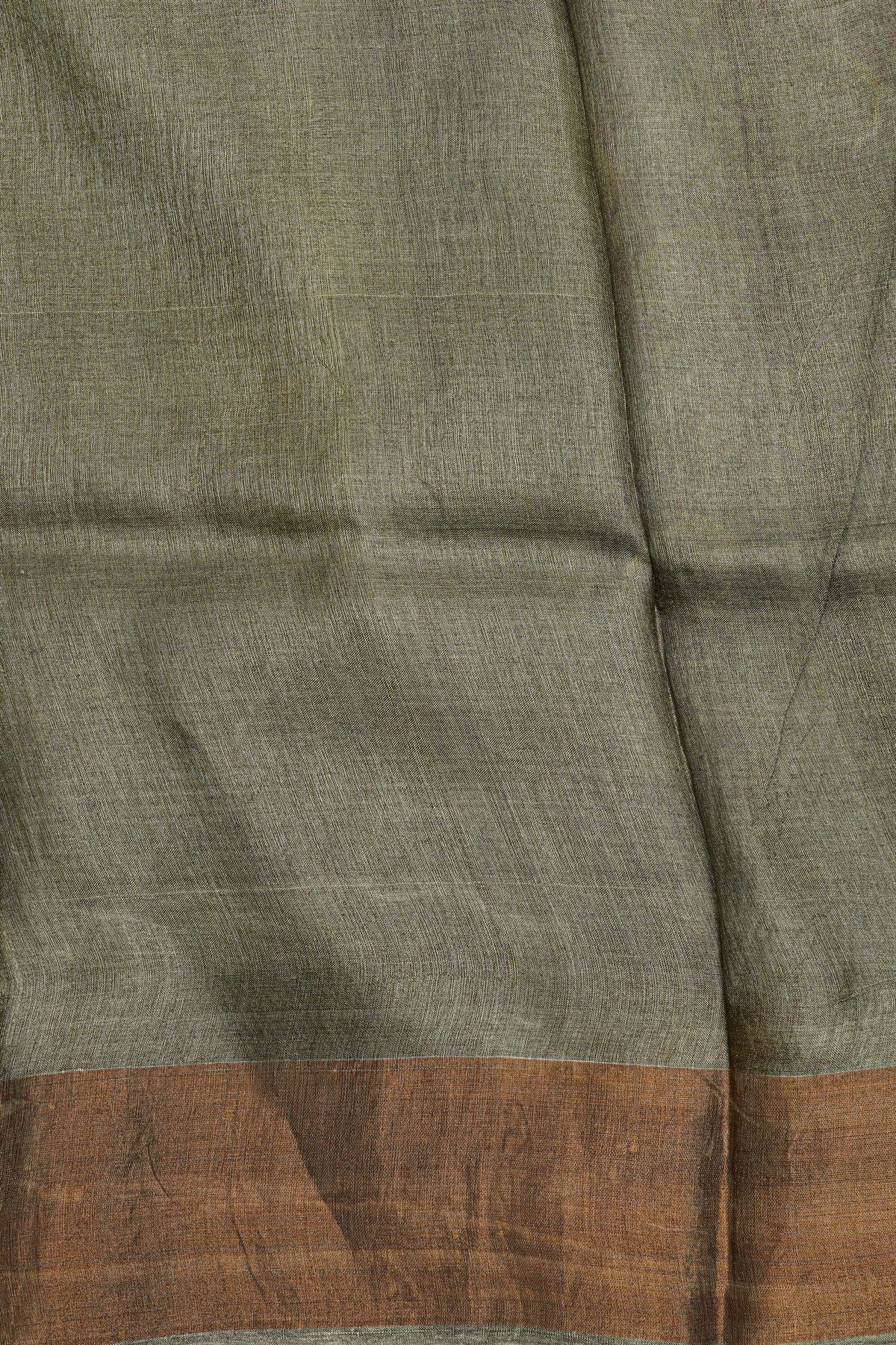 Fancy Tussar Maroon Saree